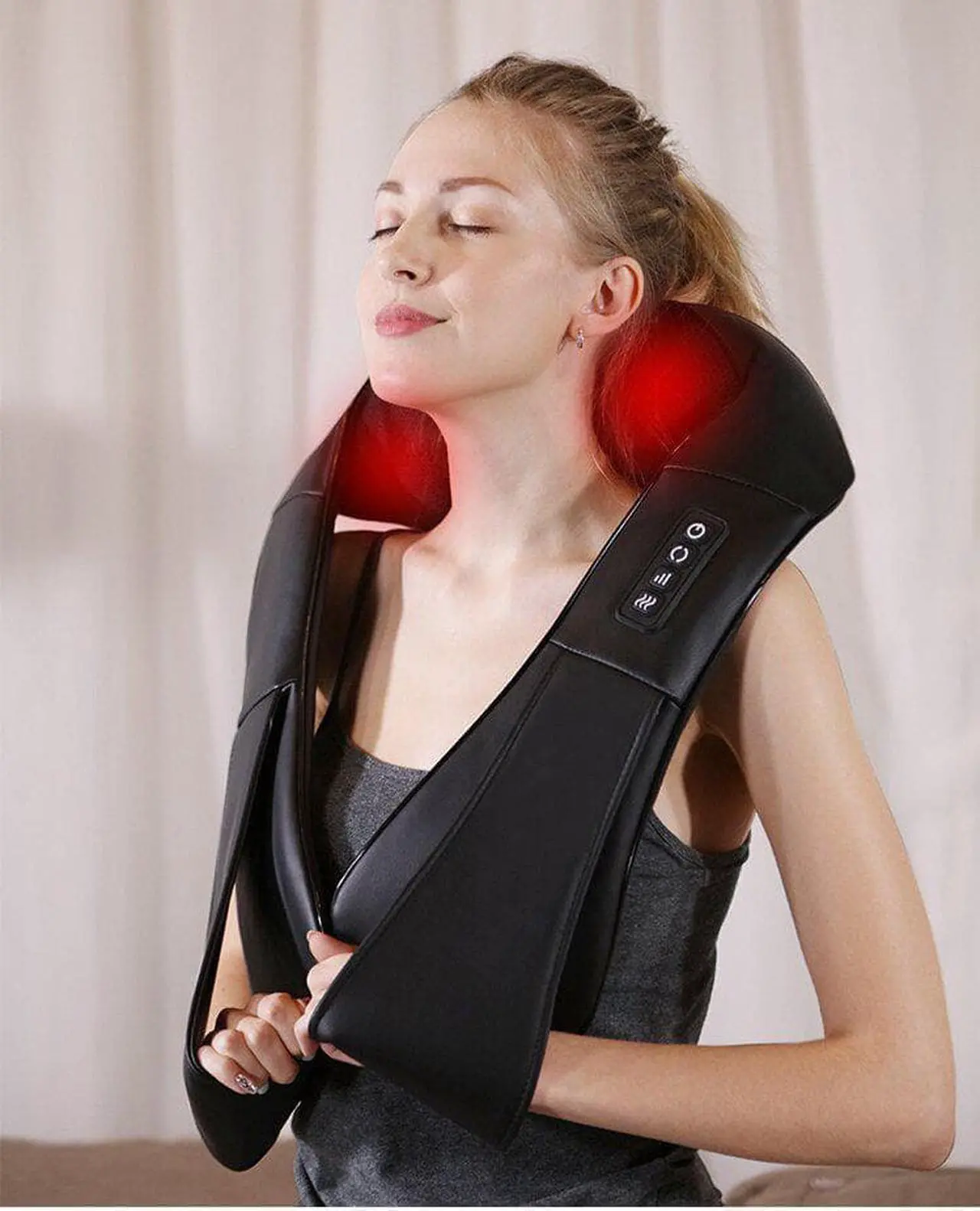 Alt view image 4 of 7 - Gemdeck Back Massager, Shiatsu Neck Massager, Electric Shoulder Massager, Knee Massage Pillow