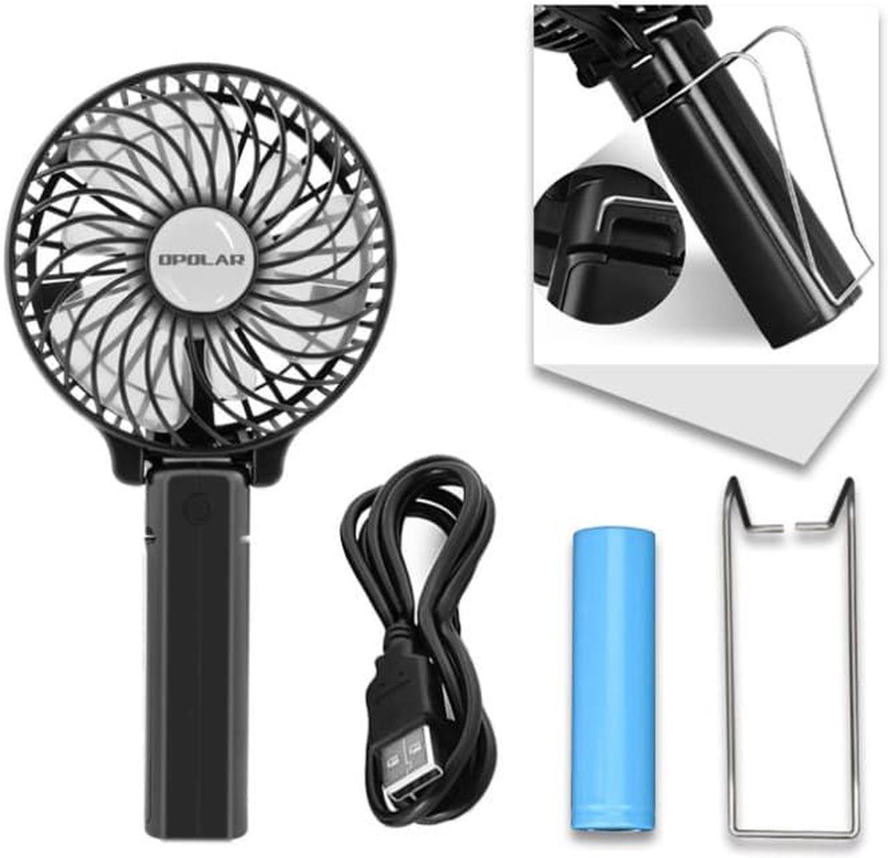 Alt view image 6 of 7 - Gemdeck Mini Handheld Fan, USB Electric Portable Fan Outdoor Rechargeable Personal Fan Navy Blue