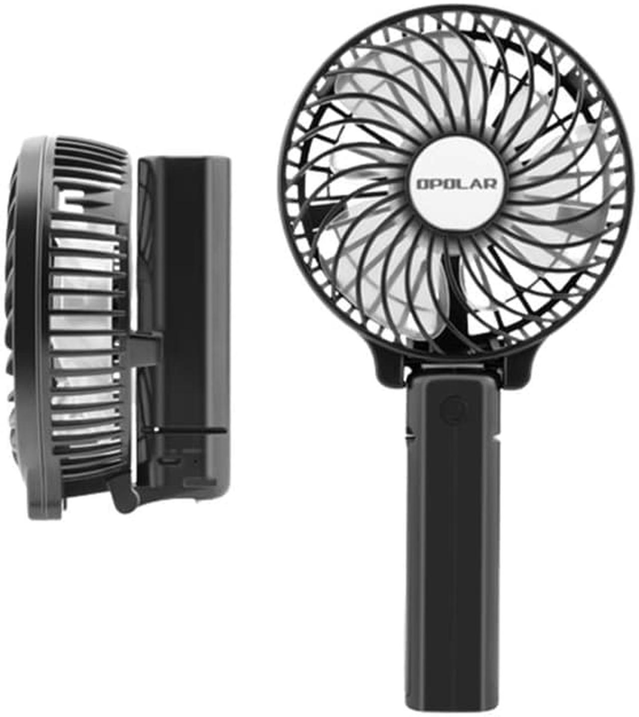 Alt view image 7 of 7 - Gemdeck Mini Handheld Fan, USB Electric Portable Fan Outdoor Rechargeable Personal Fan Navy Blue