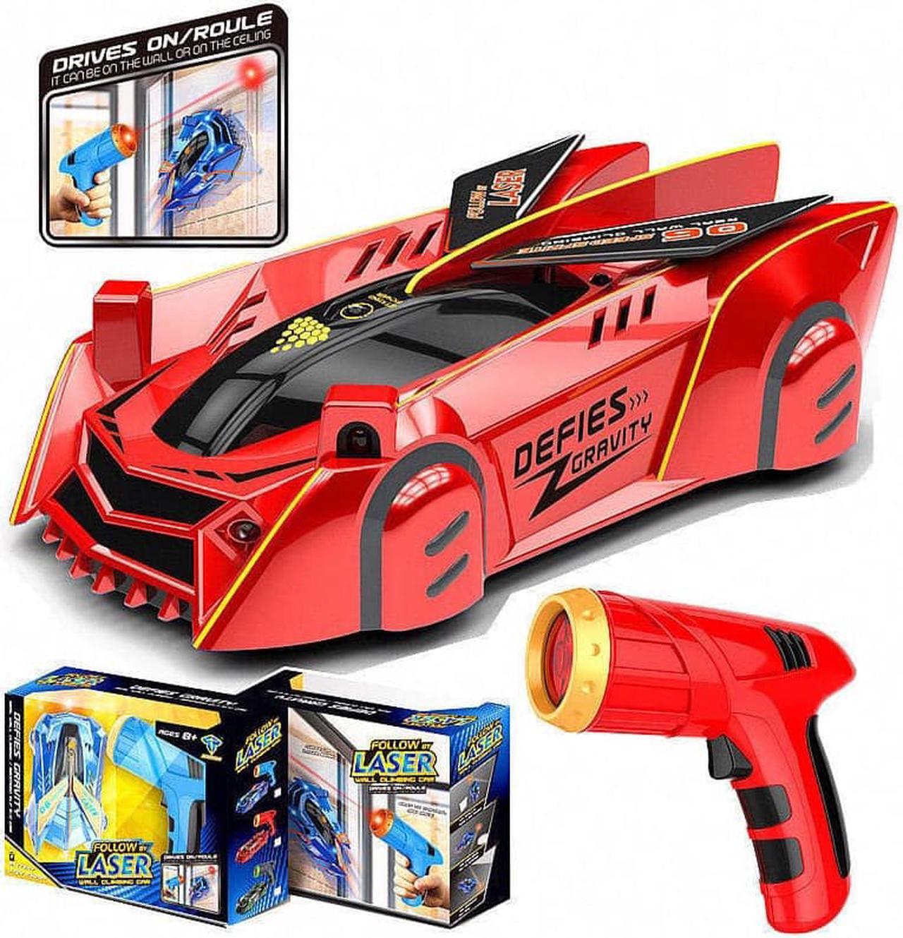 Alt view image 2 of 6 - Gemdeck Air Hogs, Zero Gravity Laser, Laser-Guided Real Wall Climbing Race Car