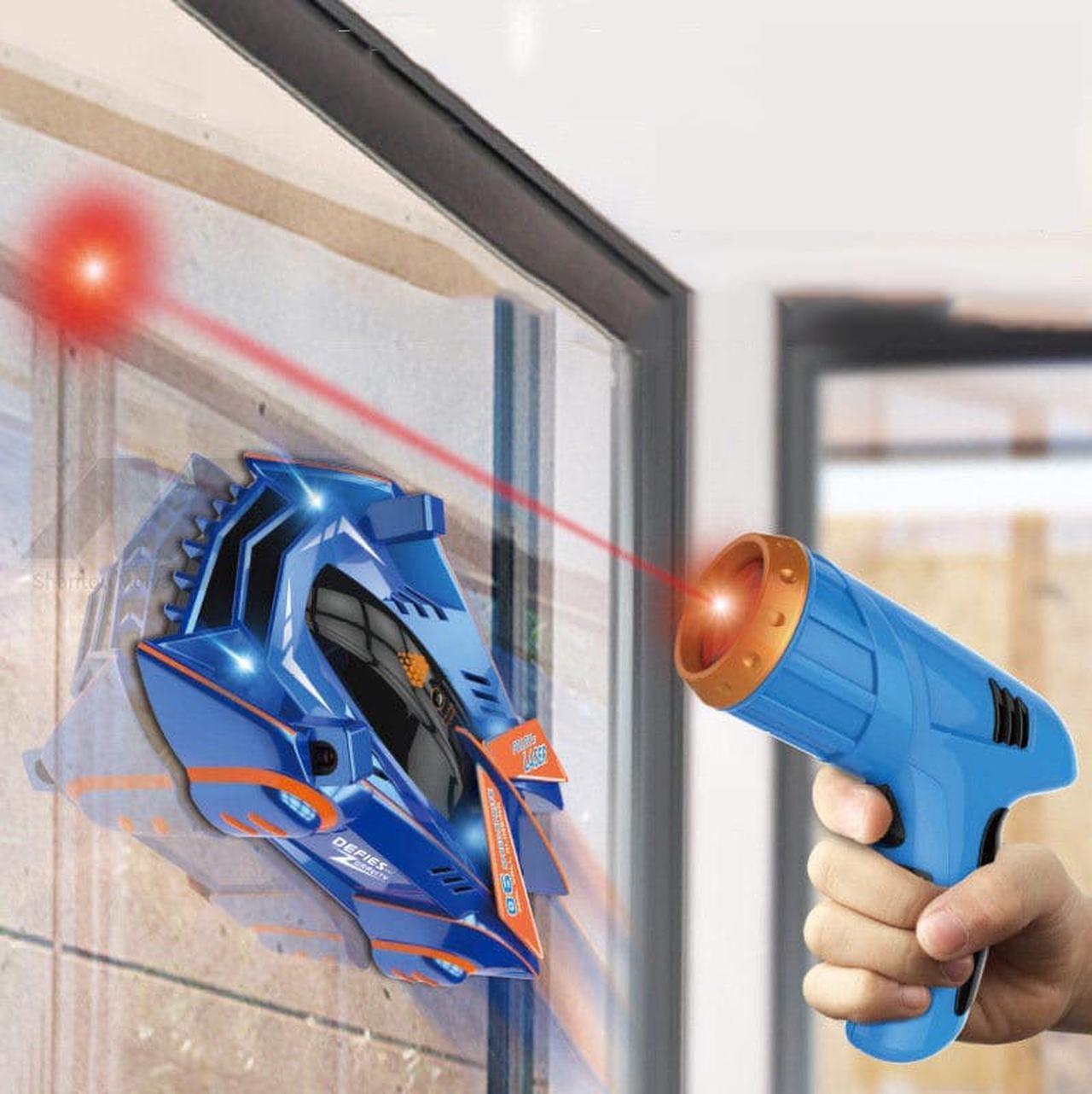 Alt view image 3 of 6 - Gemdeck Air Hogs, Zero Gravity Laser, Laser-Guided Real Wall Climbing Race Car