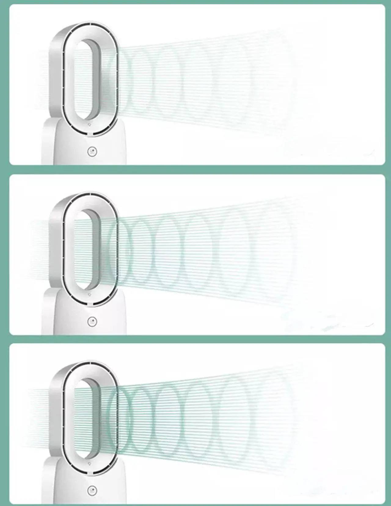 Alt view image 3 of 4 - Gemdeck Air Circulator Fan 3 Speeds Setting Desks Fan with Remote Voice Control