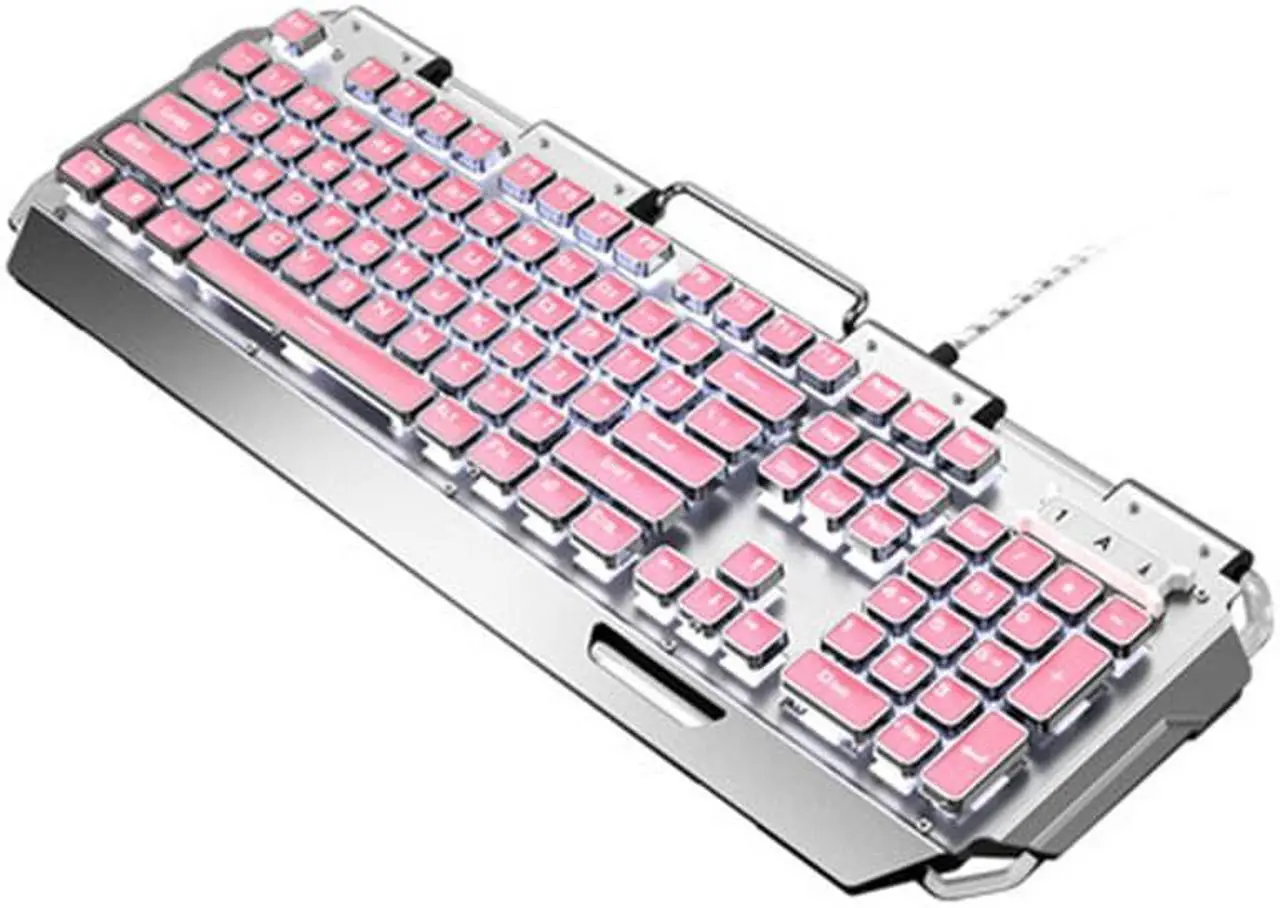 Alt view image 2 of 5 - Gemdeck Gaming Keyboard and Mouse Combo Retro Round Key Caps