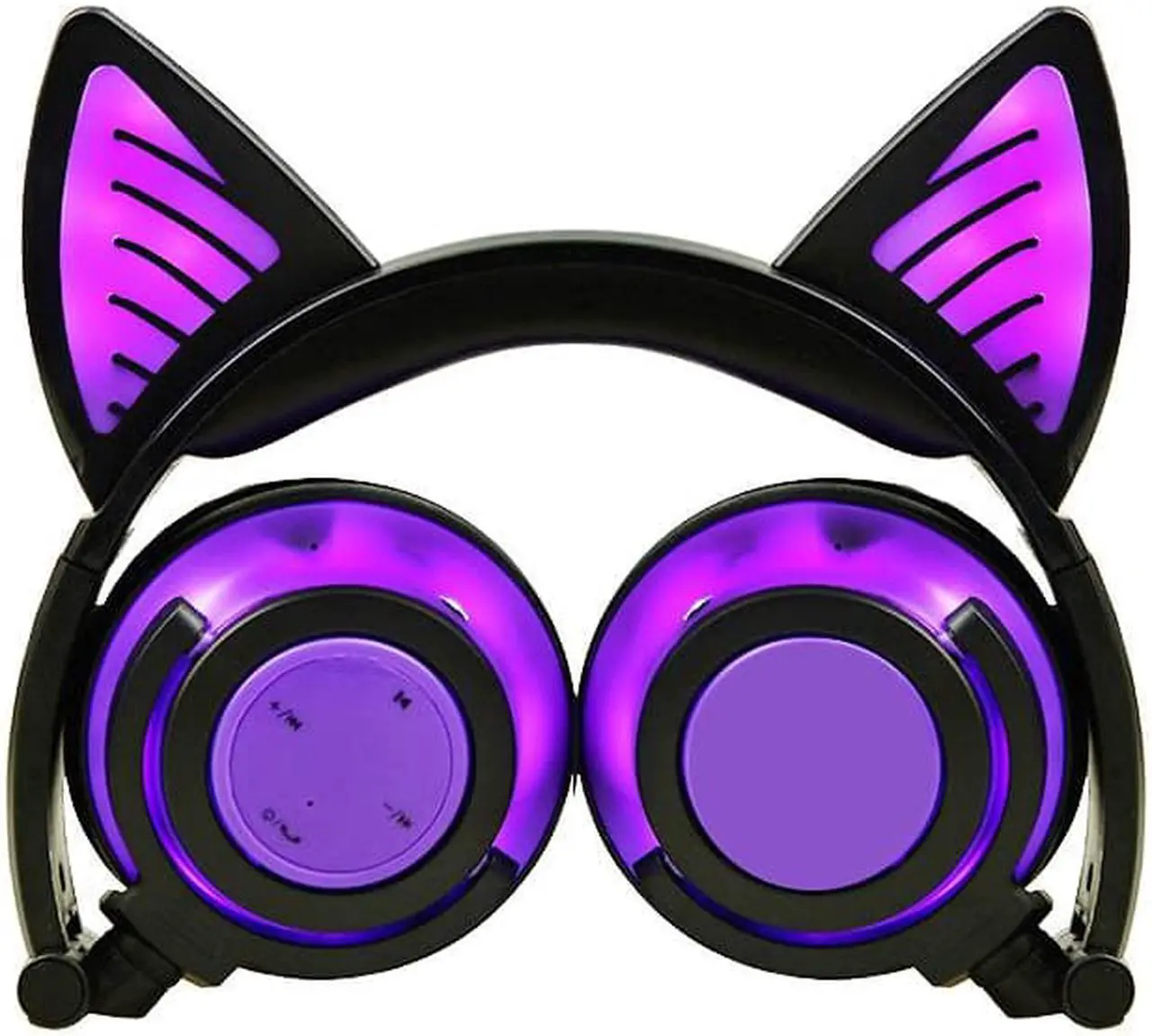 Main image of Gemdeck Wireless Headphones Cat Ear Bluetooth Foldable Light Up Headphones