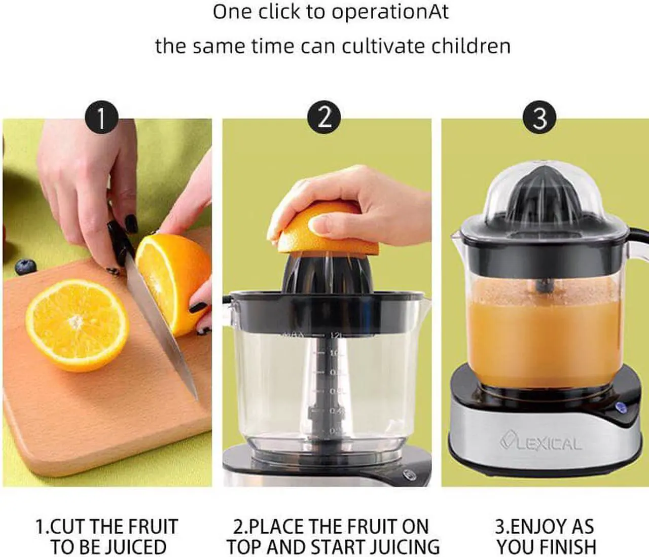 Alt view image 4 of 5 - Gemdeck Orange Juicer Electric Citrus Juicer Squeezer Press Juice Extractor Juicing Machine