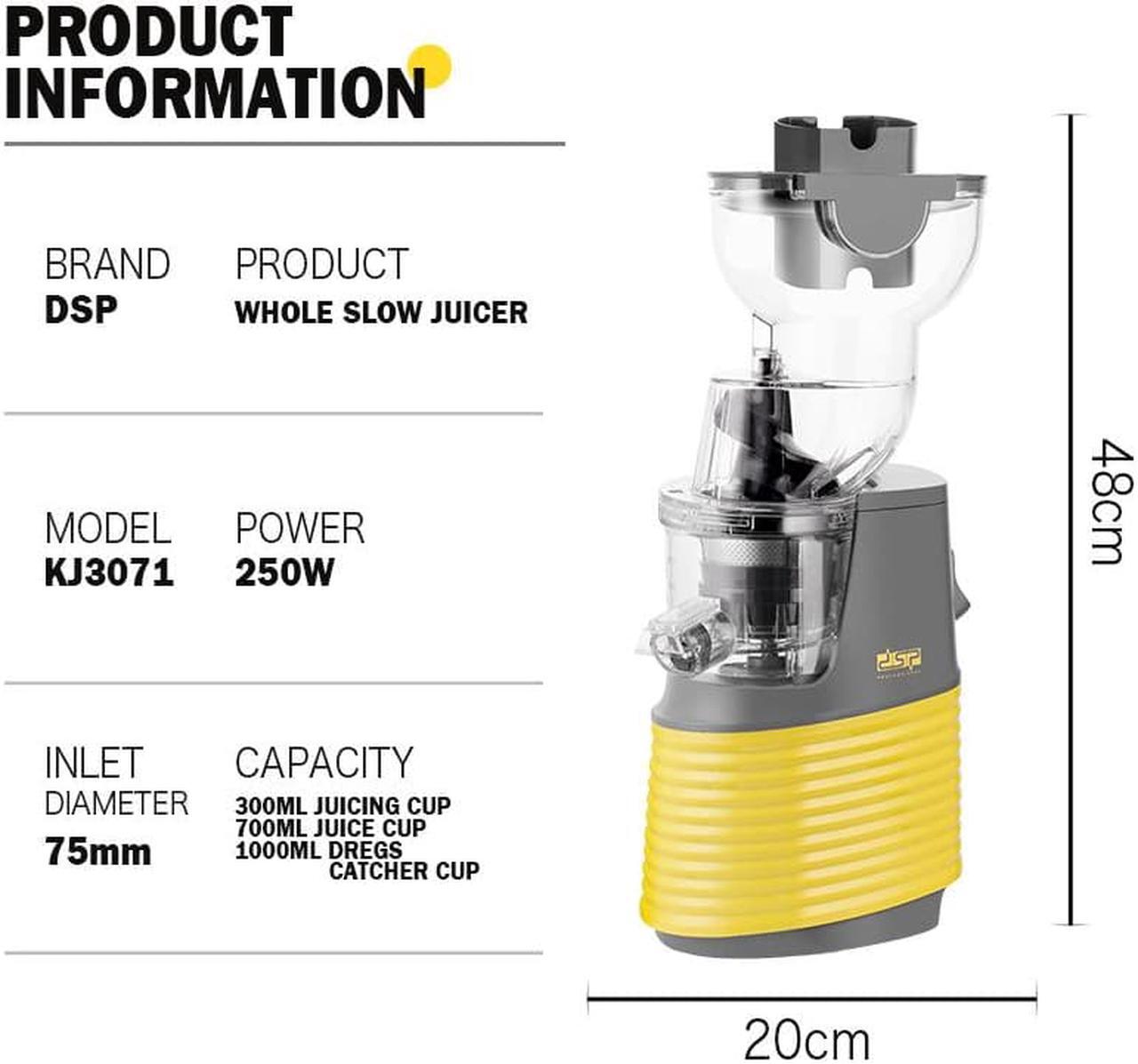 Alt view image 7 of 7 - Gemdeck Compact Juicer Citrus Juicer Extractor Fruit Juicer Orange Juice Squeezer