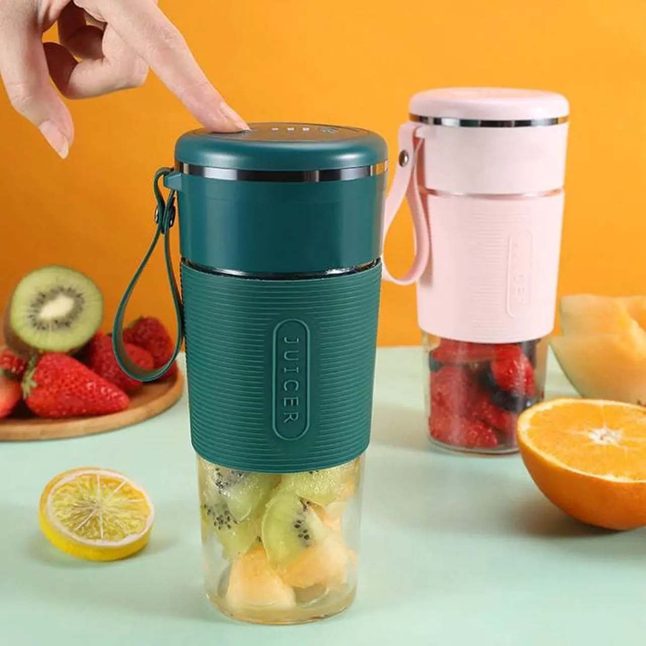 Alt view image 3 of 5 - Gemdeck Electric Juice Cup Portable Mini Juicer Mini Juice Machine Squeezing Cup