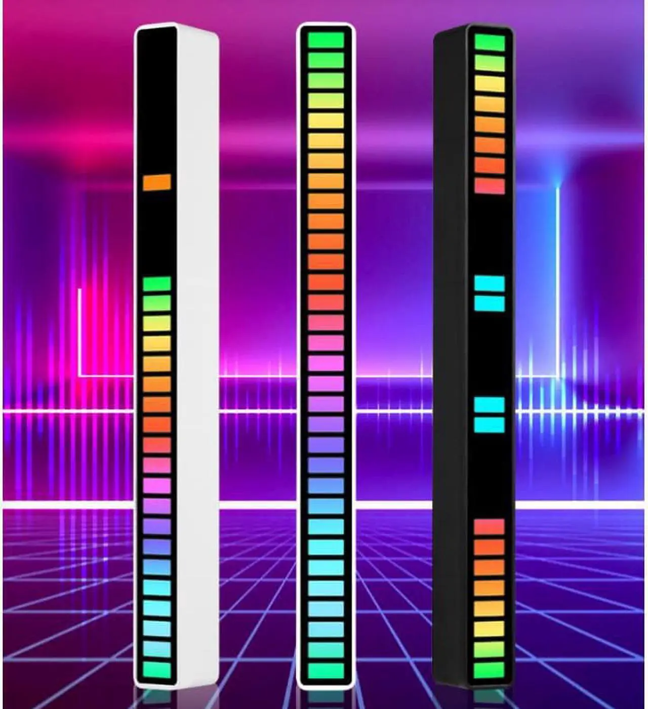 Alt view image 2 of 5 - Gemdeck Led Rgb Atmosphere Strip Lights Bar Music Sync Pickup Rhythm Ambient Usb Lamp