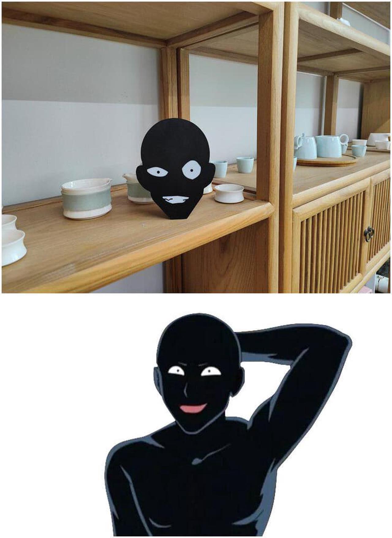 Alt view image 4 of 5 - Gemdeck Funny Black Man Night Light Nightstand Creative Lamp Gift
