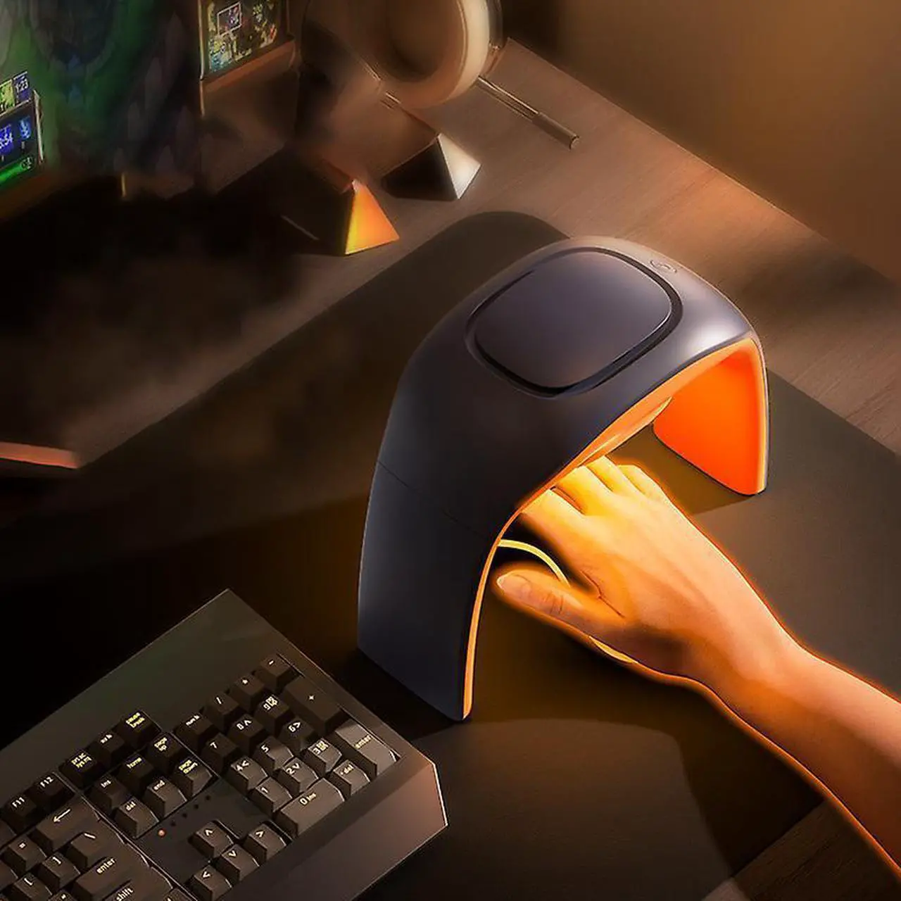 Main image of Gemdeck Heated Mouse Pad Hand Warmer, Heated Desk Warmer For Office Gaming