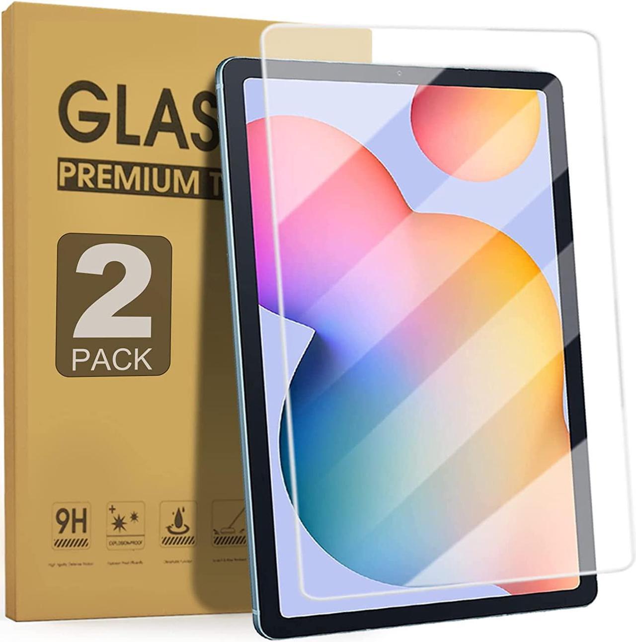 (2 Pack) Screen Protector for Samsung Galaxy Tab S6 Lite 10.4'' 2022/2020SM-P610/P613/P615/P619, 9H Hardness Tempered Glass Screen Film for S Pen Compatible/Face ID/Case Friendly