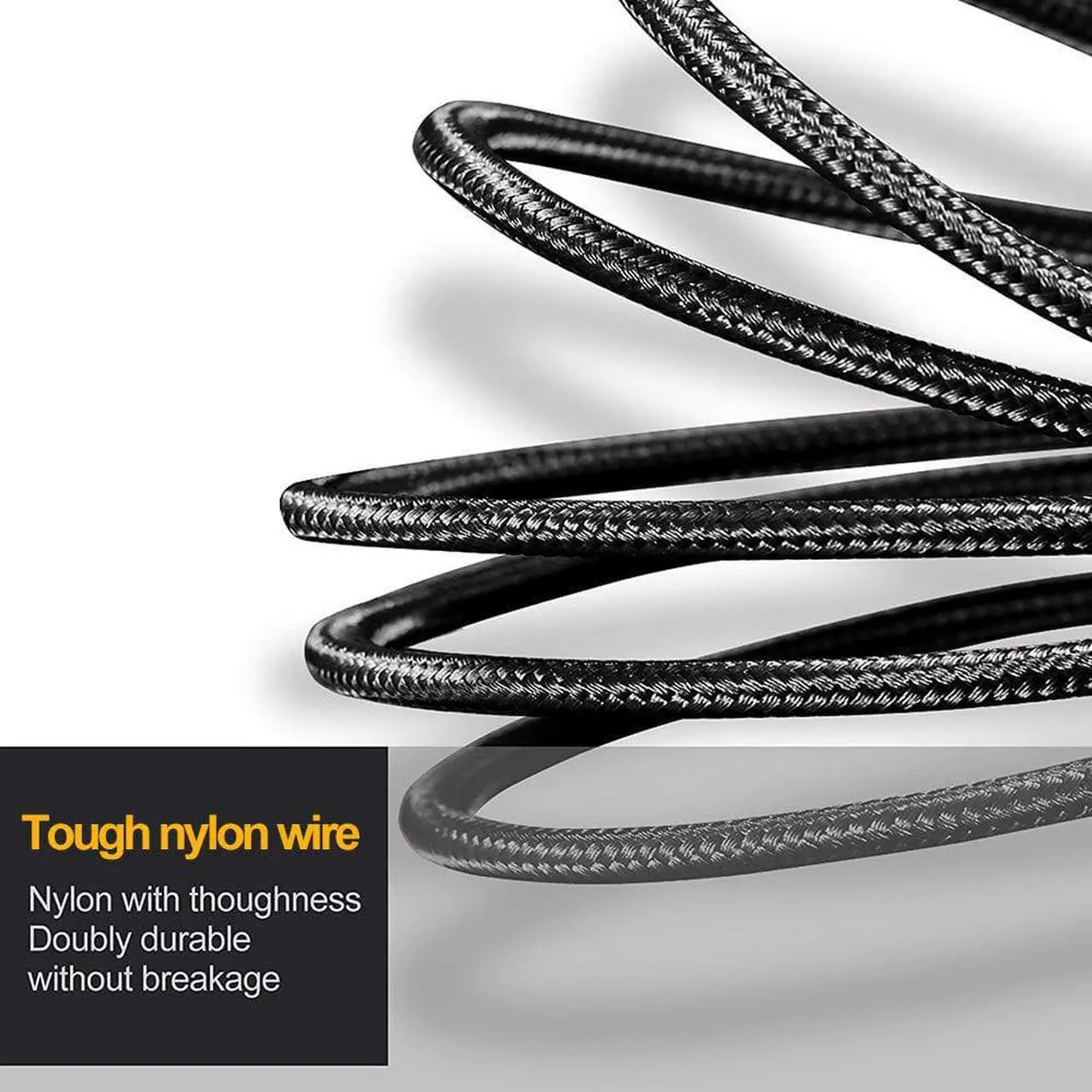 Alt view image 6 of 7 - Multi Charging Cable 2Pack Multi Charger Cable Short 1FT Braided Universal 3 in 1 Multiple USB Cable Charging Cord with Type-C Micro USB Port Connectors for Cell Phone Tablets and More