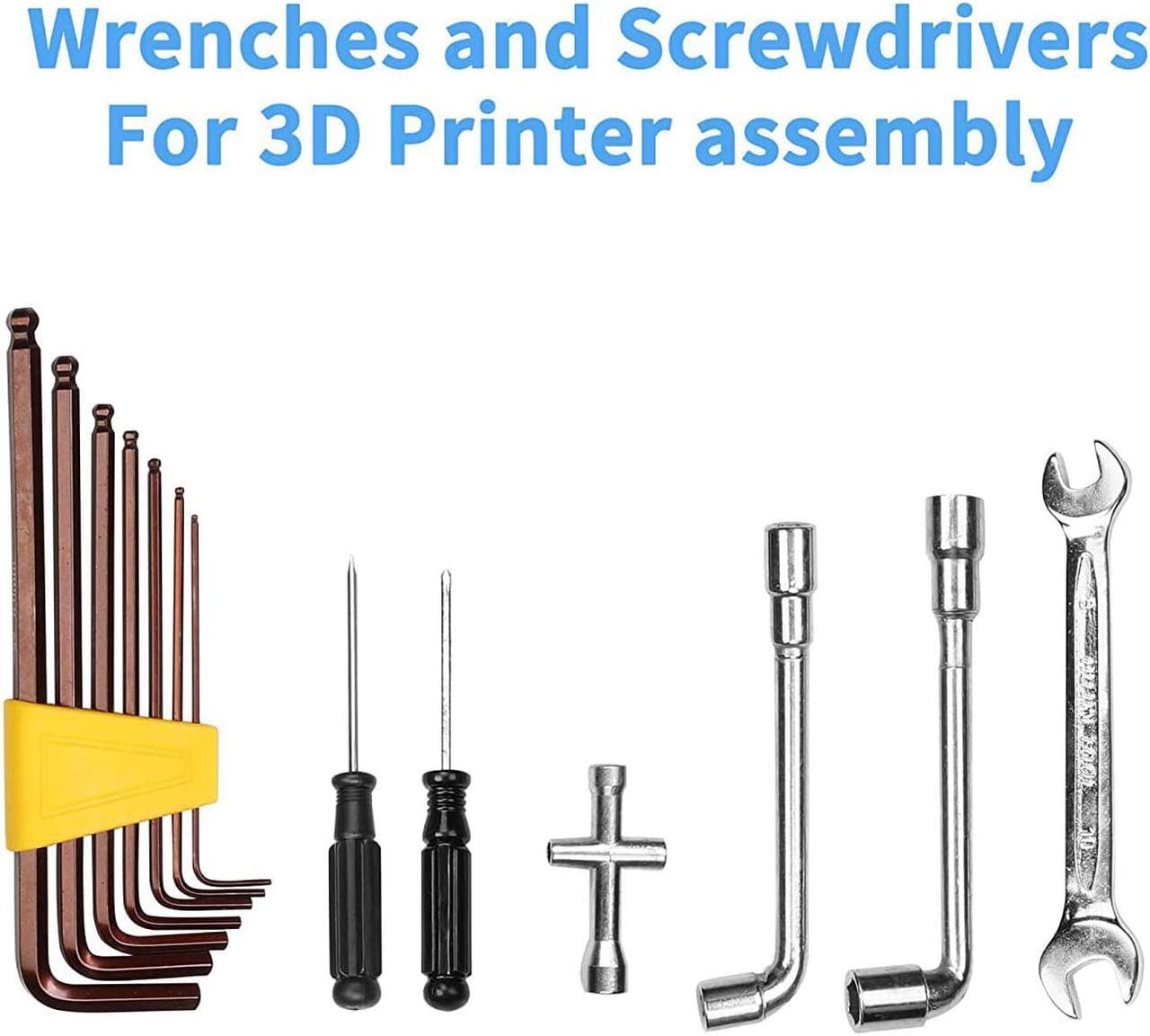 Alt view image 5 of 7 - Creality 3D Printer Tool Kit with Case 35Pcs with Cleaners Filament Slicer Print Head Wrench Extruder Nozzles SD Card Reader Starter 3D Printer Accessories ABS Storage Box Tool Set