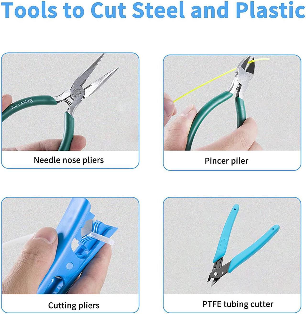 Alt view image 4 of 7 - Creality 3D Printer Tool Kit with Case 35Pcs with Cleaners Filament Slicer Print Head Wrench Extruder Nozzles SD Card Reader Starter 3D Printer Accessories ABS Storage Box Tool Set