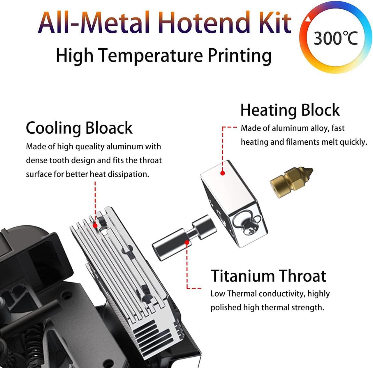 Alt view image 2 of 6 - CR Sprite Direct Drive Extruder Pro Kit, All Metal Extruder Upgrade Kit for Ender 3/Ender 3 v2/Ender 3 Pro/Ender 3 Max 3D Printer,Dual Gear Dual Fan Design,Support BL Touch/CR Touch