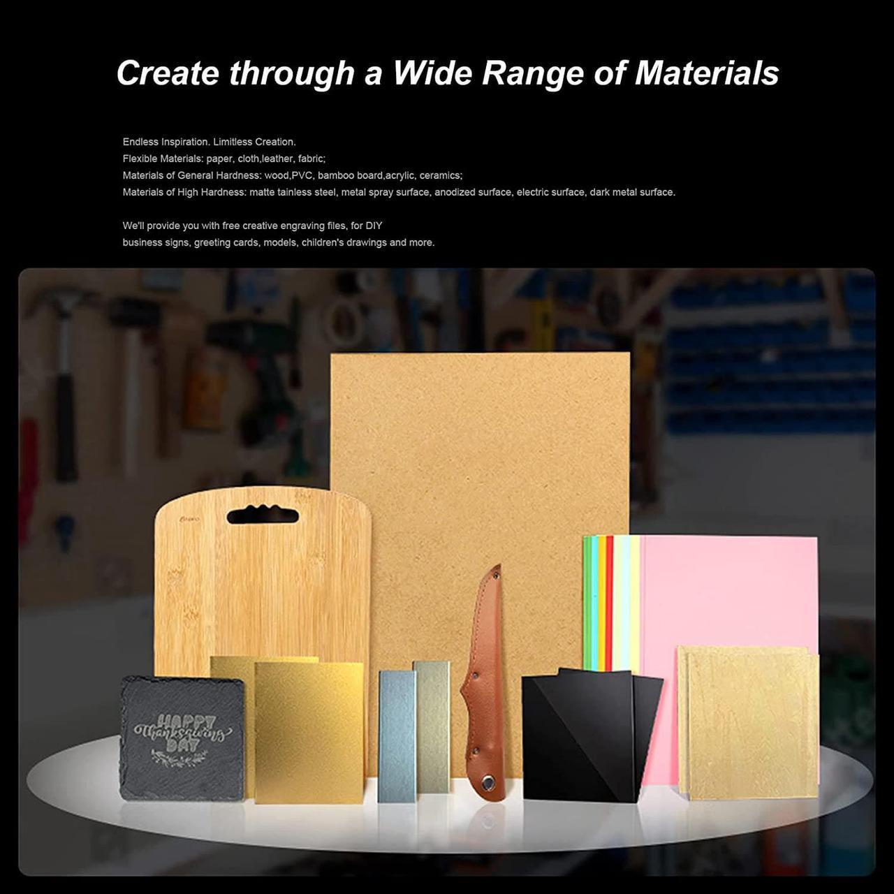 Alt view image 6 of 7 - ENOMAKER Creality Laser Engraver Module Kit 5W 455nm for Metal,Wood,Leather,Acrylic,Plastic etc, Compatible Ender 3 Pro V2/NEO/MAX/S1/S1 Pro, CR-10 3D Printer etc., Welcome to consult