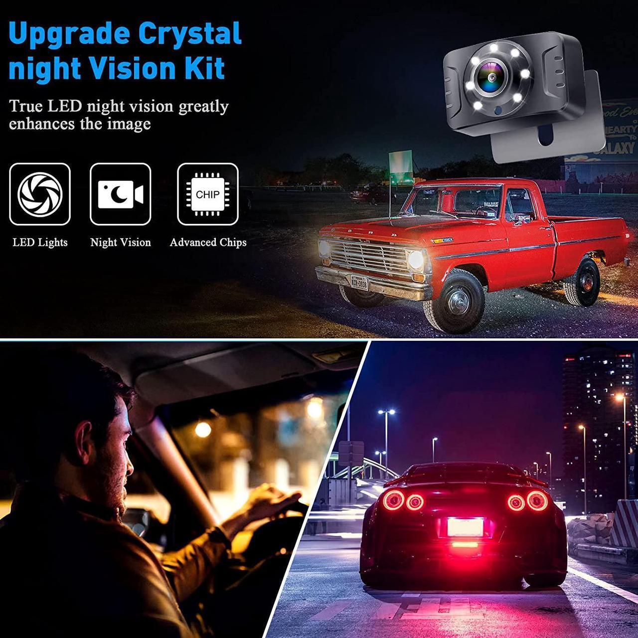 Alt view image 6 of 7 - Wireless Backup Camera Trucks: Easy Setup Stable Signal HD 1080P Car RV Bluetooth Rear View Camera 5 Inch Split Screen Monitor for Pickup Camper SUV Color Night Vision Waterproof -V25
