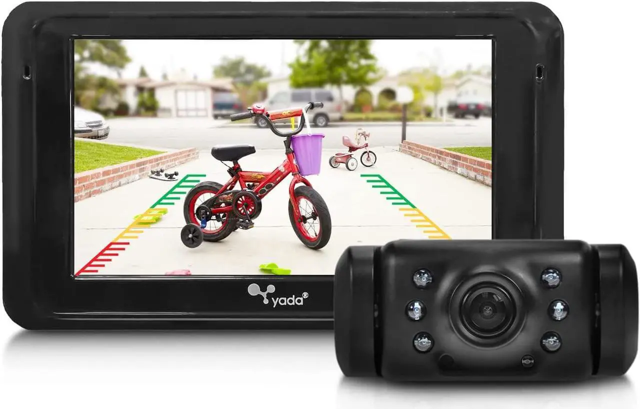 Main image of YADA | Vehicle Backup Camera System, 5 Dash Cam, Rear View Car Monitor, Digital Wireless, Night Vision, Waterproof, Split View, Universal Compatibility for Cars, Trucks, RVs