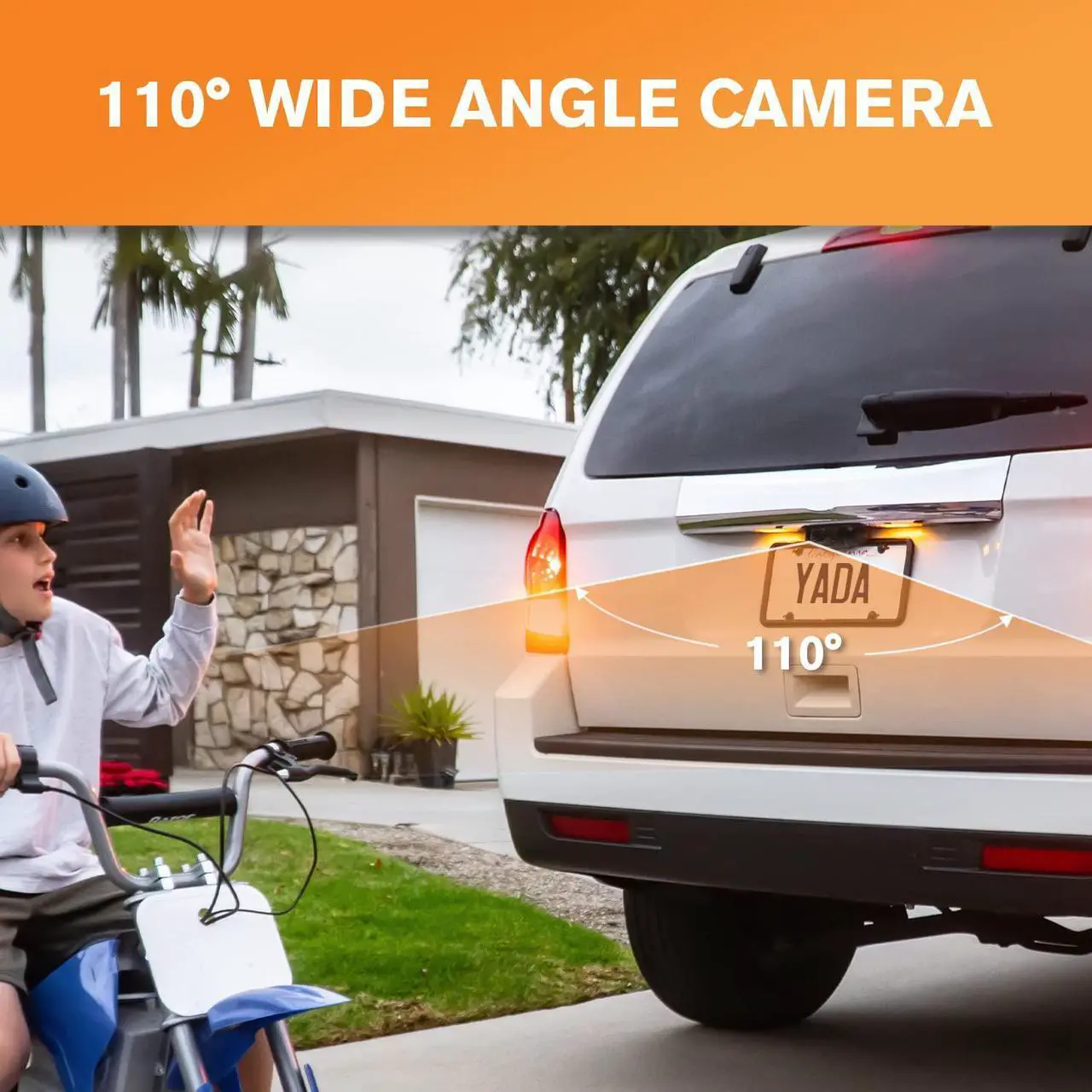 Alt view image 5 of 5 - YADA | Vehicle Backup Camera System, 5 Dash Cam, Rear View Car Monitor, Digital Wireless, Night Vision, Waterproof, Split View, Universal Compatibility for Cars, Trucks, RVs