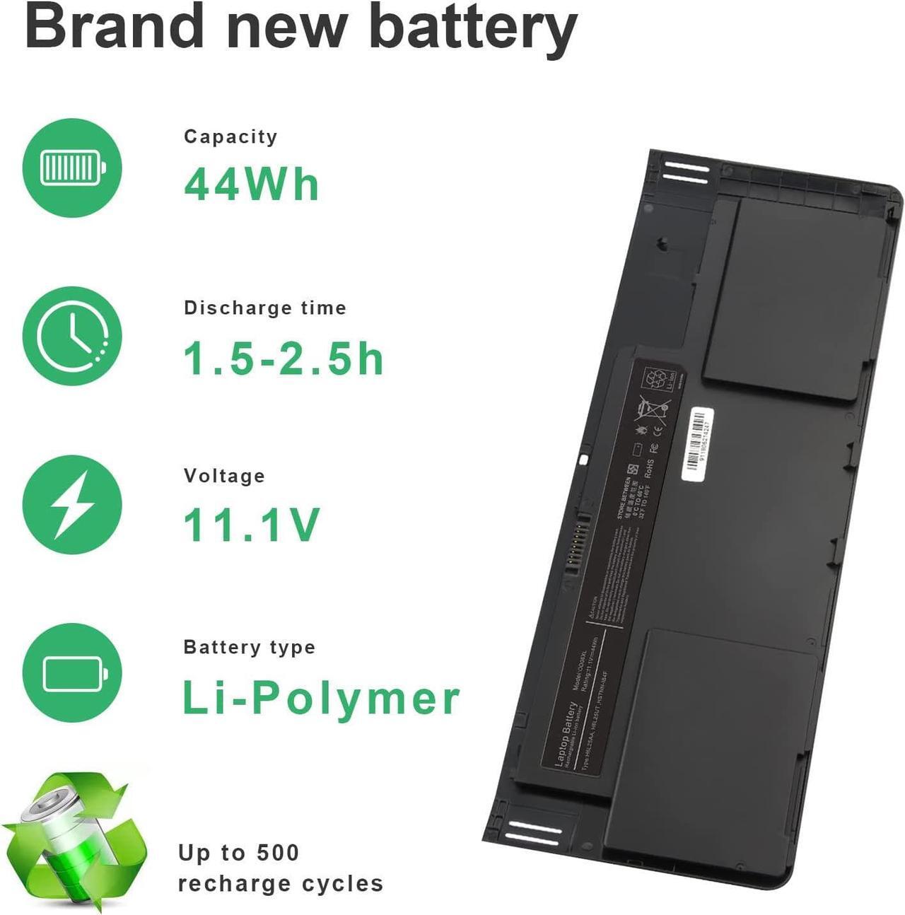 Alt view image 3 of 7 - ASUNCELL 44Wh OD06XL Battery for HP EliteBook Revolve 810 Tablet Series EliteBook Revolve 810 G1 Tablet, 11.1V 4-Cell