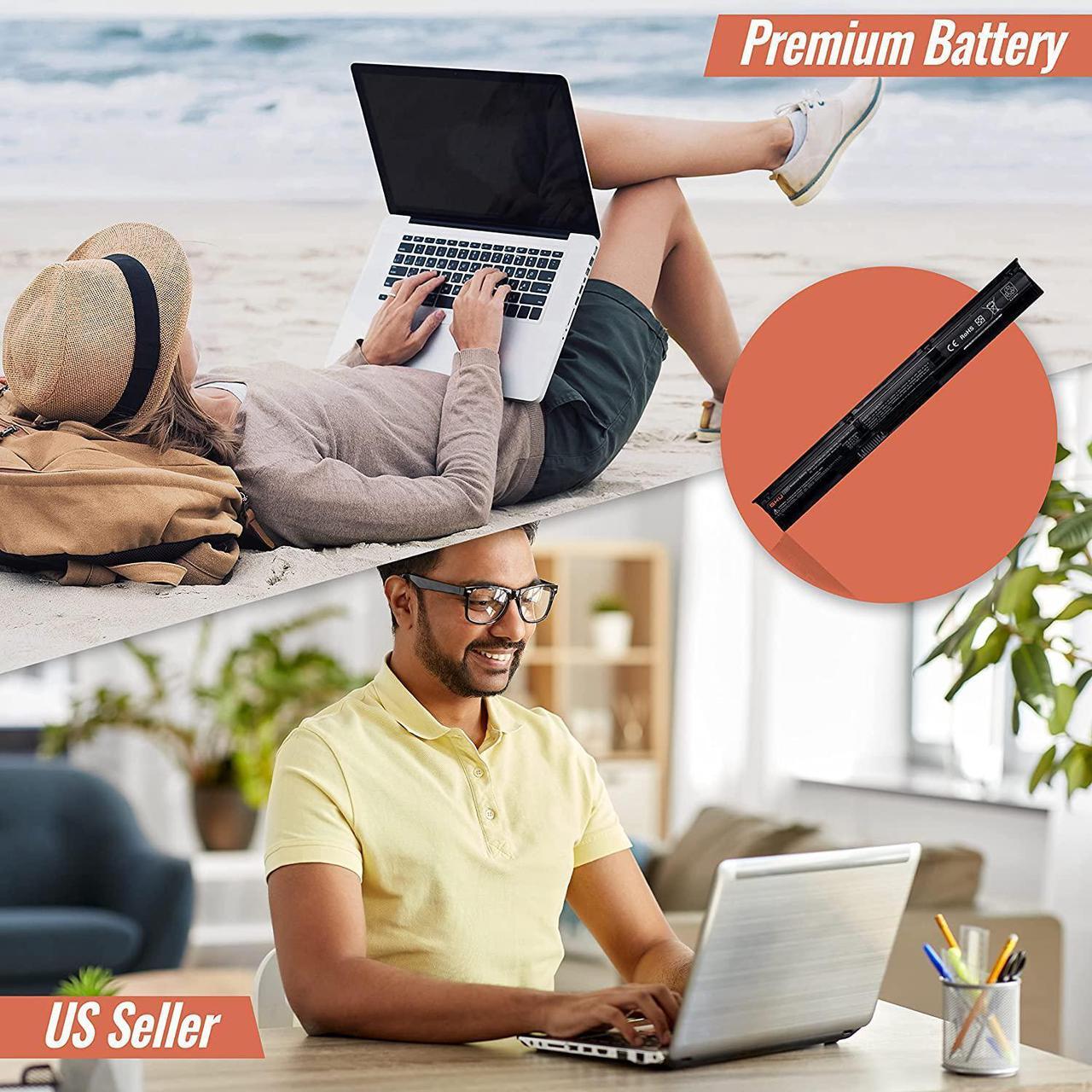 Alt view image 4 of 6 - GHU New Battery 33wh for 450 g2 Battery, HP v104 Notebook Battery, VI04 Notebook Battery HP Premium 33 Wh Fast Charge,Recharges Over 500 Cycles Ideal for HP Spare 756743-001 Laptop Battery