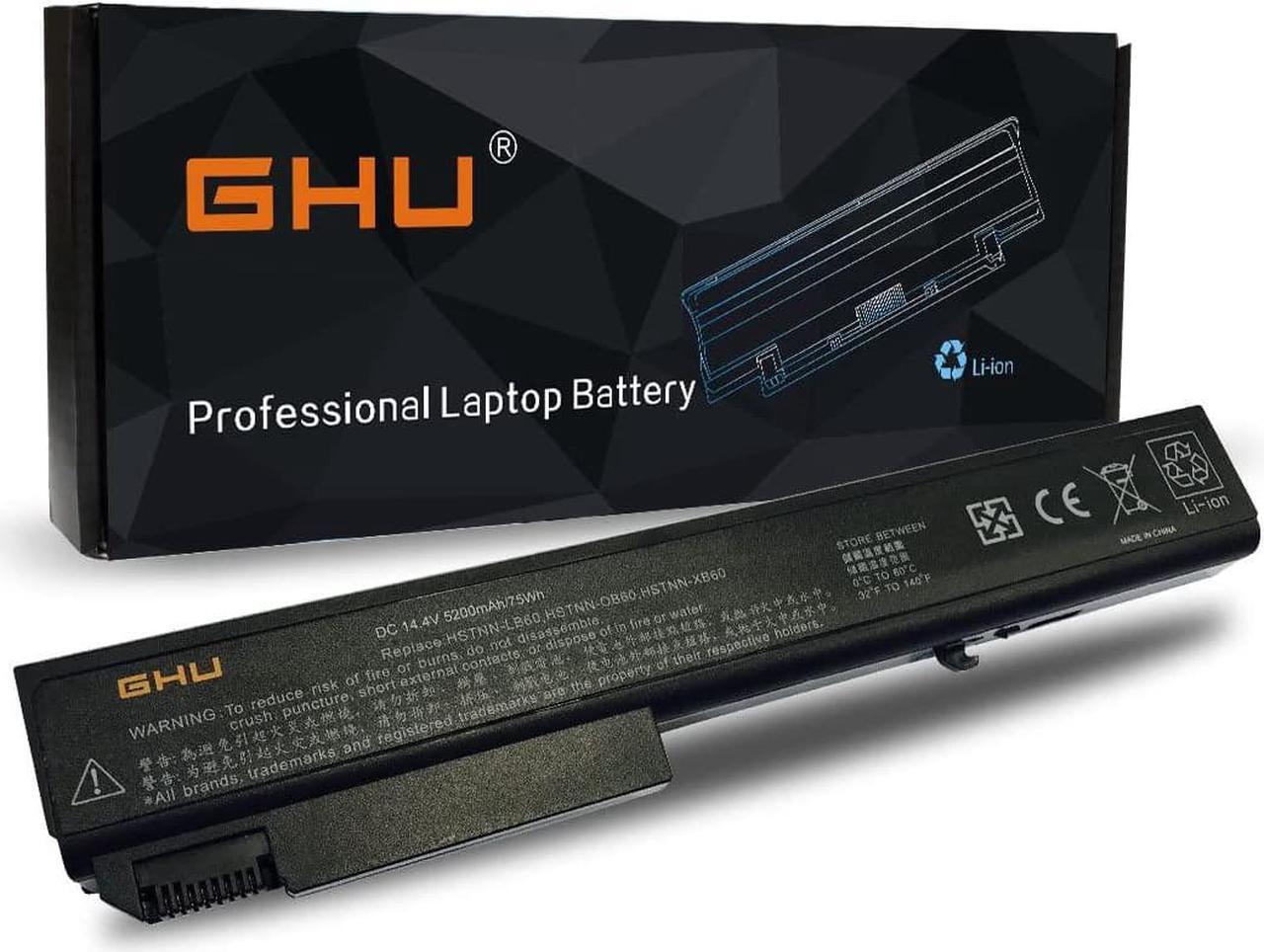 Main image of GHU New Laptop Battery 75wh Replacement for HP EliteBook 8530P 8530W 8540P 8540W 8730W 8740W 8530 8730 493976-001 HSTNN-LB60 HSTNN-OB60 HSTNN-XB60 AV08 AV08XL KU533AA 501114-001 5200mAh