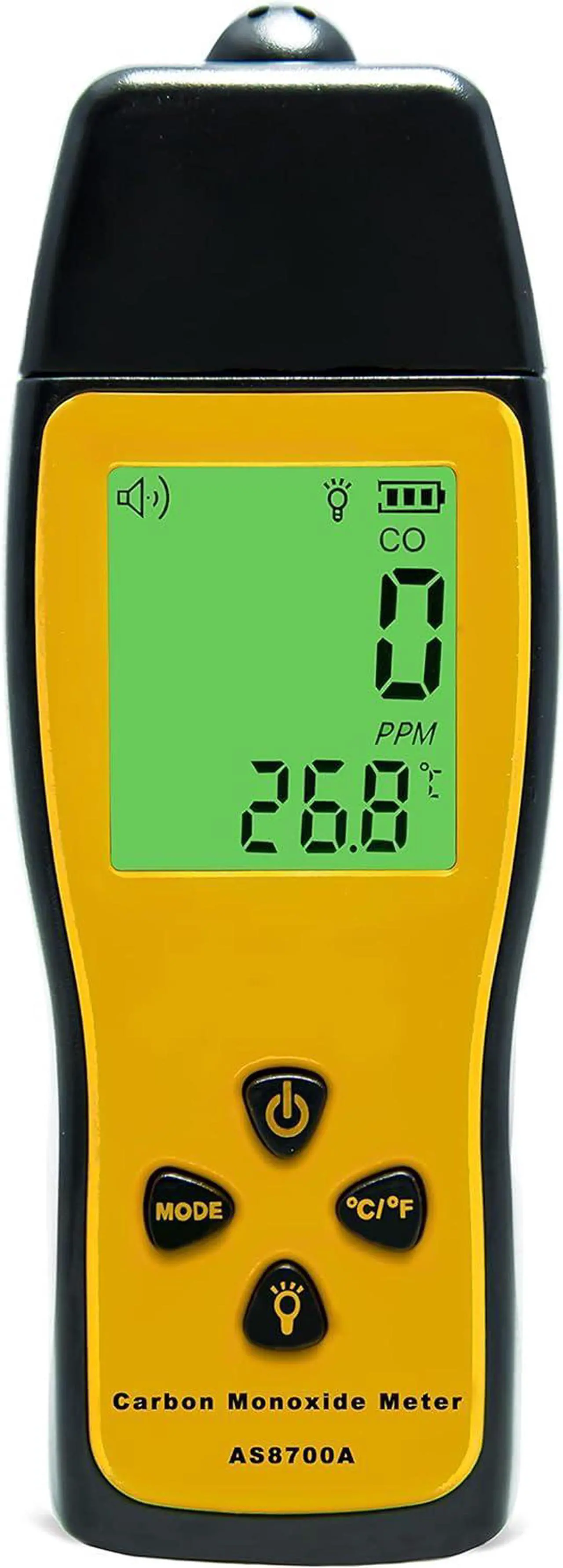 Main image of Handheld Carbon Monoxide Meter, Portable Carbon Monoxide Detector, Professional-Grade CO Gas Tester with LCD Backlit Display, 0-1000PPM Range for Industrial and Home (Battery Not Included)
