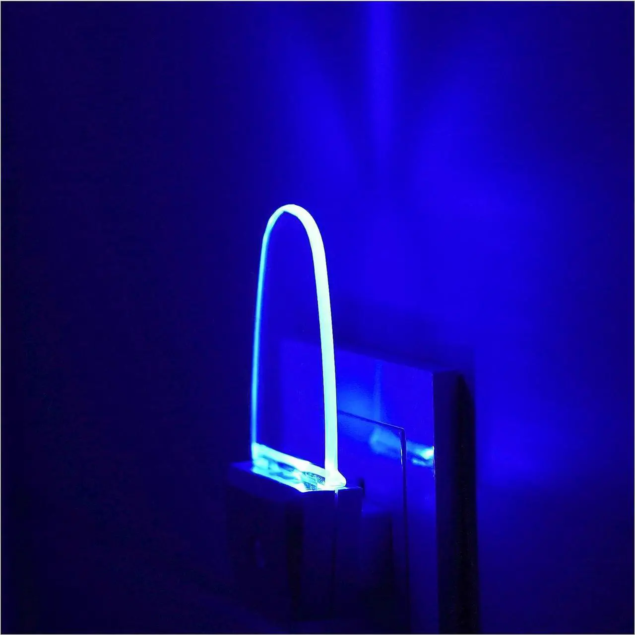 Main image of 4 Pack Night Light Lamp with Dusk to Dawn Sensor, Plug in, Blue Led Night Light