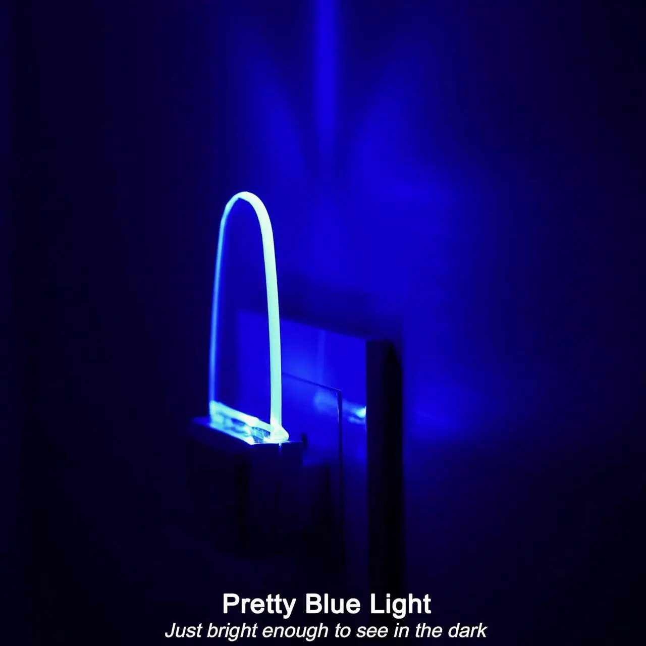 Alt view image 4 of 7 - 4 Pack Night Light Lamp with Dusk to Dawn Sensor, Plug in, Blue Led Night Light