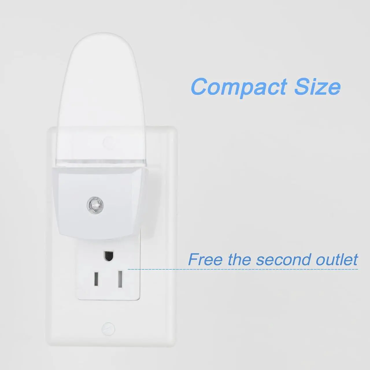 Alt view image 6 of 7 - 4 Pack Night Light Lamp with Dusk to Dawn Sensor, Plug in, Blue Led Night Light