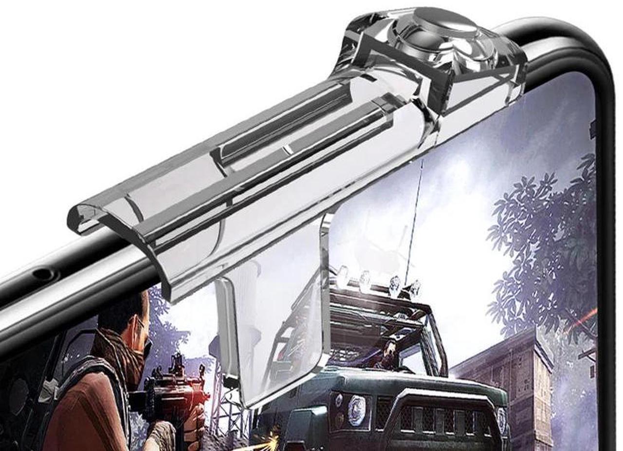 Alt view image 4 of 6 - Transparent For PUBG mibile game Phone Gamepad Trigger Fire Button Aim Key Smart phone Mobile Games L1R1 Shooter Controller