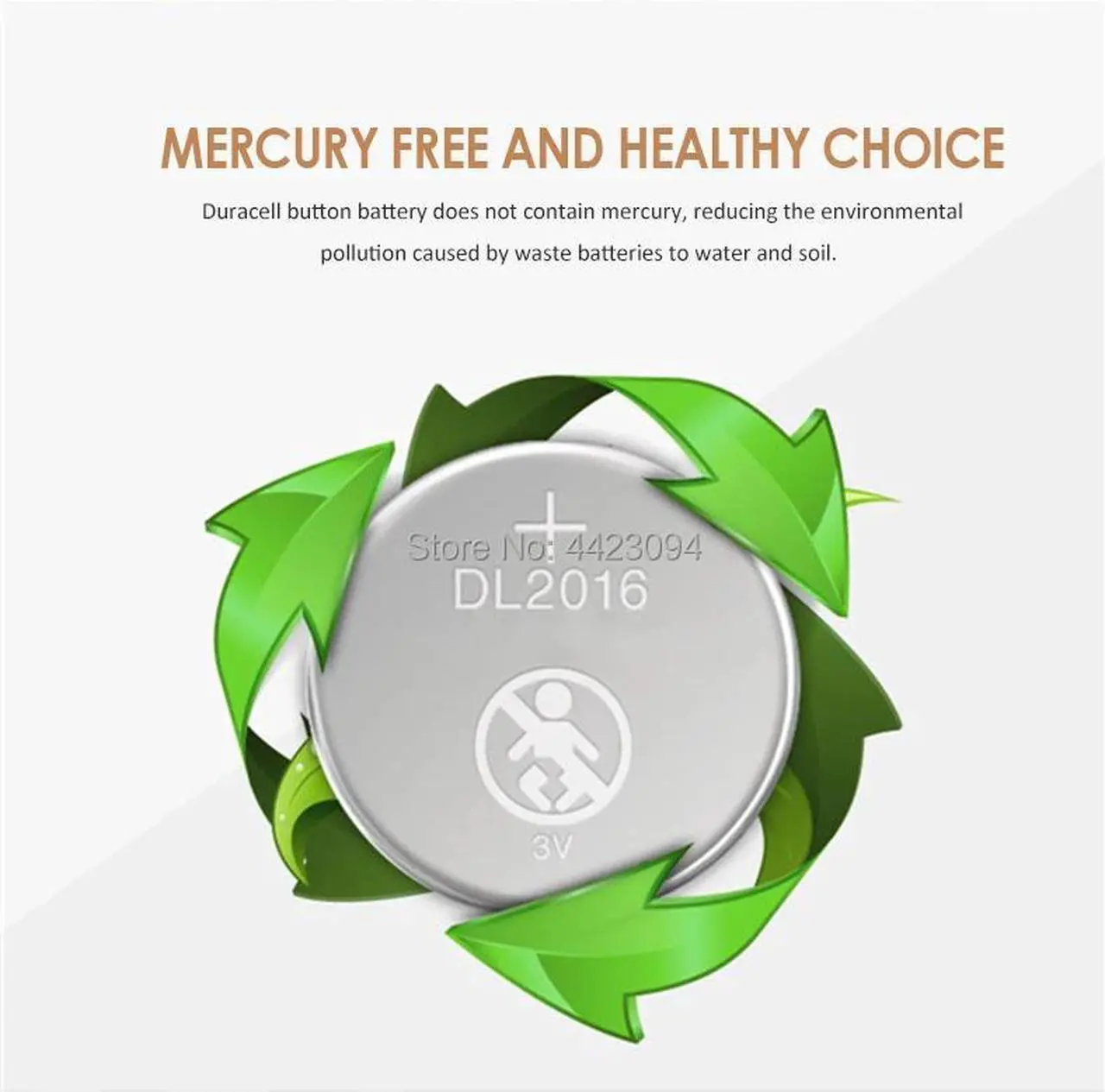 Alt view image 4 of 6 - 2pcs brand  battery for DURACELL cr2016 3v button cell coin batteries for watch computer cr 2016 For Control Toy