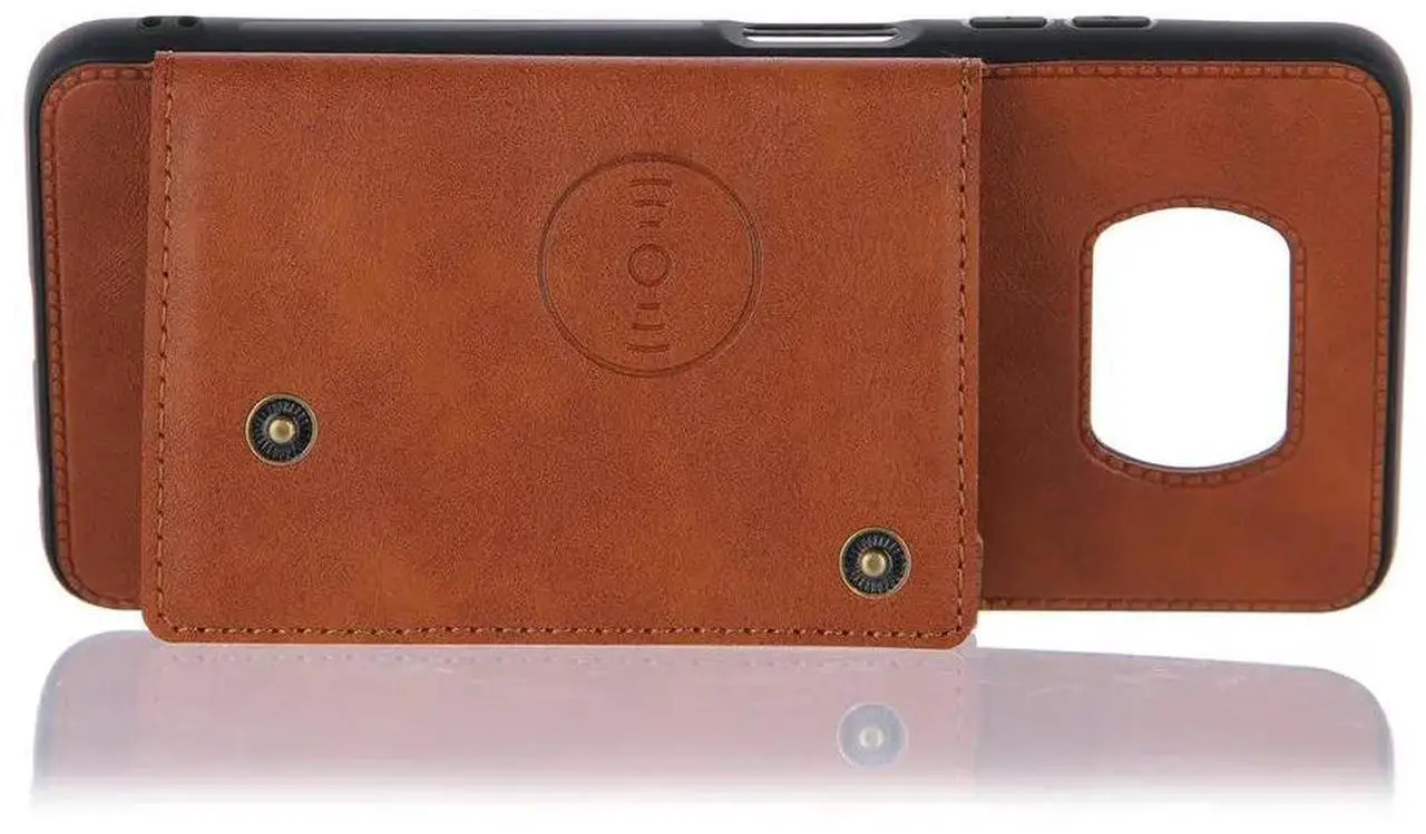 Alt view image 2 of 6 - Poco X3 NFC X 3 3X Flip Case Leather Card Slot Car Phone Holder Back Panel for Xiaomi Mi Poco X3 Case Poco 3X X3NFC Shockproof