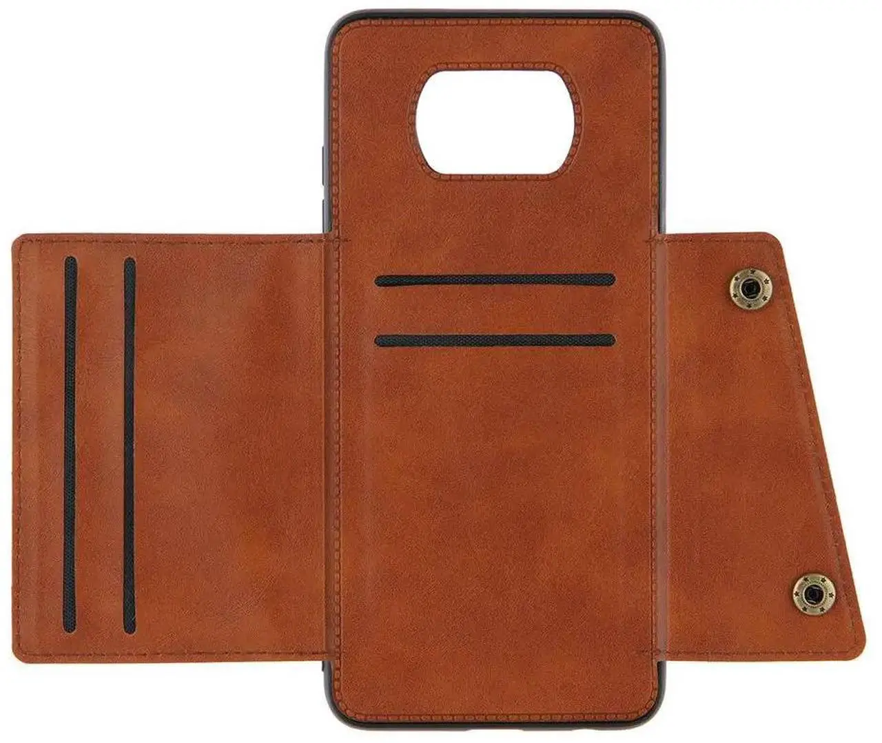 Alt view image 3 of 6 - Poco X3 NFC X 3 3X Flip Case Leather Card Slot Car Phone Holder Back Panel for Xiaomi Mi Poco X3 Case Poco 3X X3NFC Shockproof