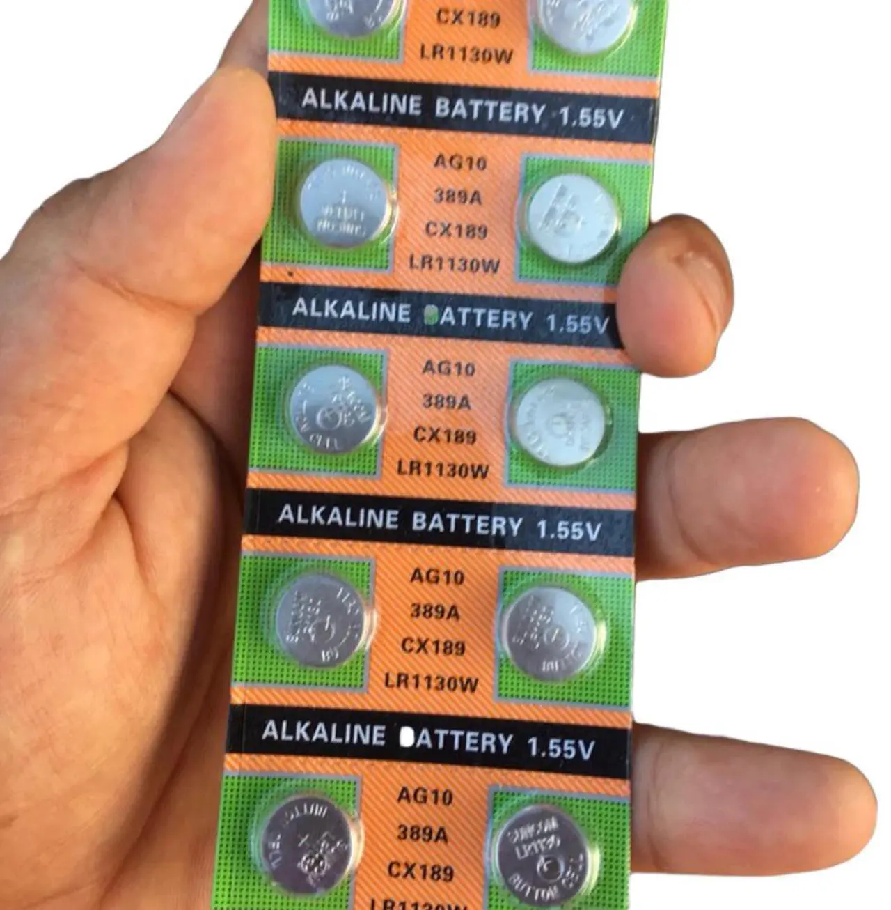 Alt view image 6 of 6 - Centechia Good Sale Watch Battery 10 Pcs 1.55V AG10 LR54 LR1130 L1131 389 189 Alkaline Batteries Button Cell Coin