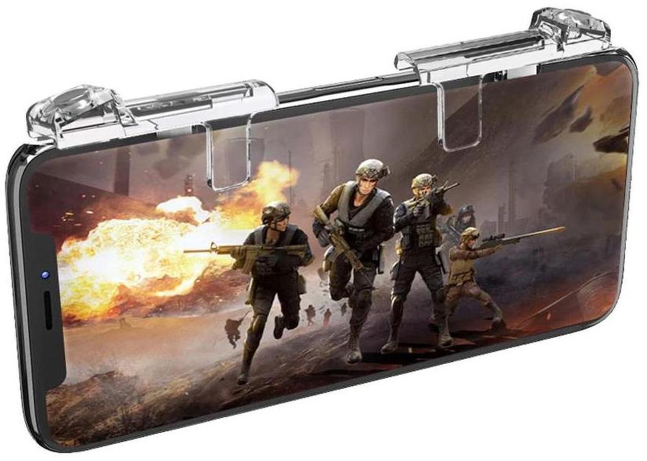 Main image of Transparent For PUBG mibile game Phone Gamepad Trigger Fire Button Aim Key Smart phone Mobile Games L1R1 Shooter Controller