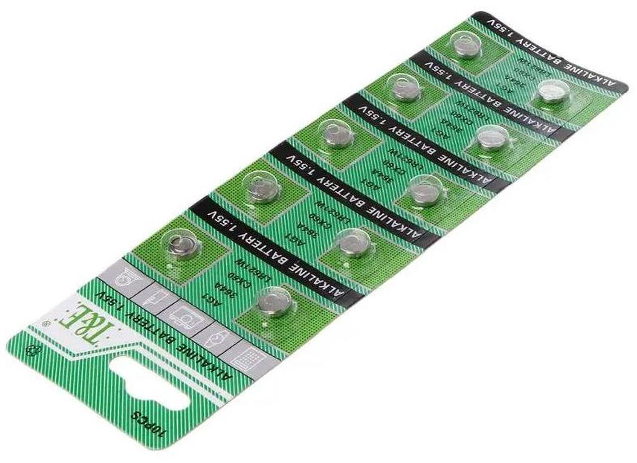 Main image of 10PCS Watch Battery AG1 1.55V 364 SR621SW LR621 621 LR60 CX60 Alkaline Button Coin Cell Batteries R66F