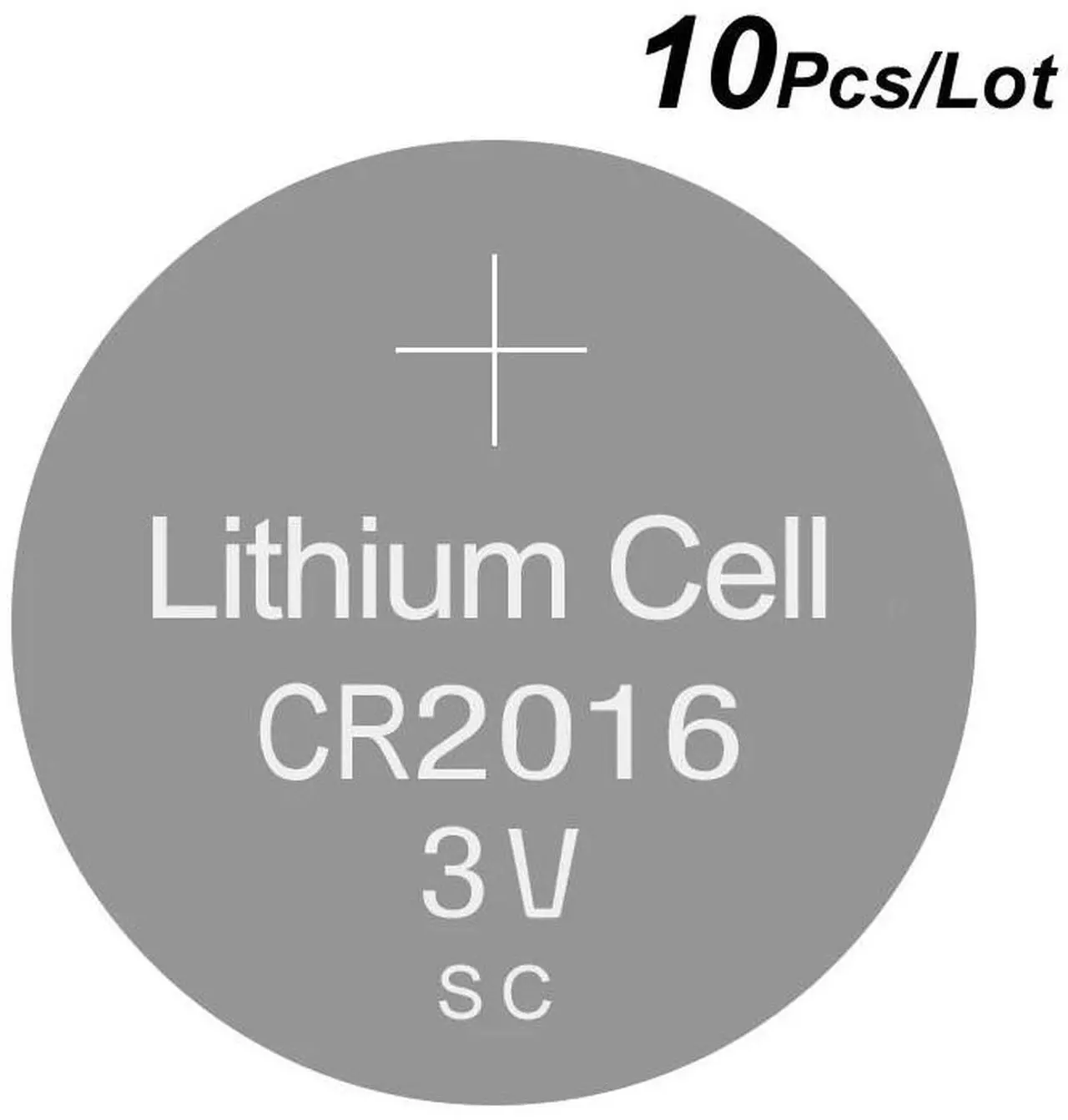 Main image of Lithium Button Coin Cell Batteries CR2016 - 3V Watch Battery CR 2016