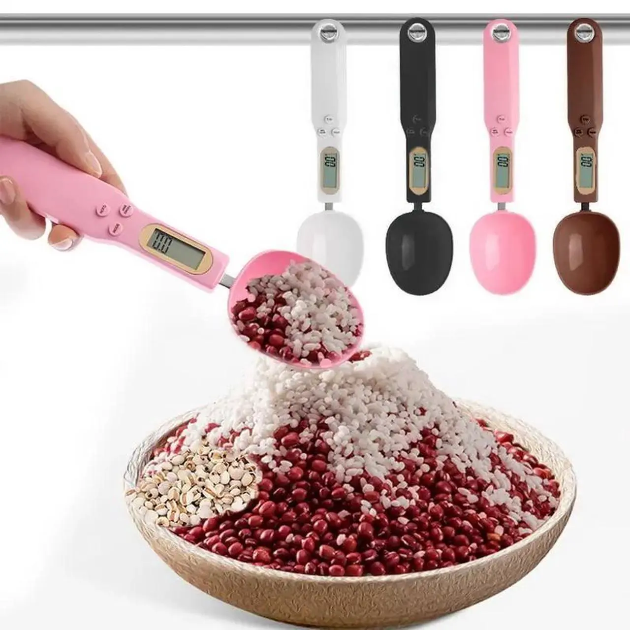 Alt view image 4 of 6 - 500g/0.1g Coffee Tea Digital Electronic Scale Kitchen Measuring Spoon Weighing Device LCD Display Household Scale