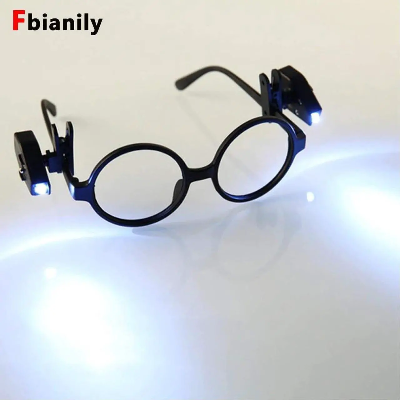 Main image of Mini 2pcs Flexible Book Reading Lights Night Light For Eyeglass and Tools Mini LED Eyeglass Clip On Universal Portable