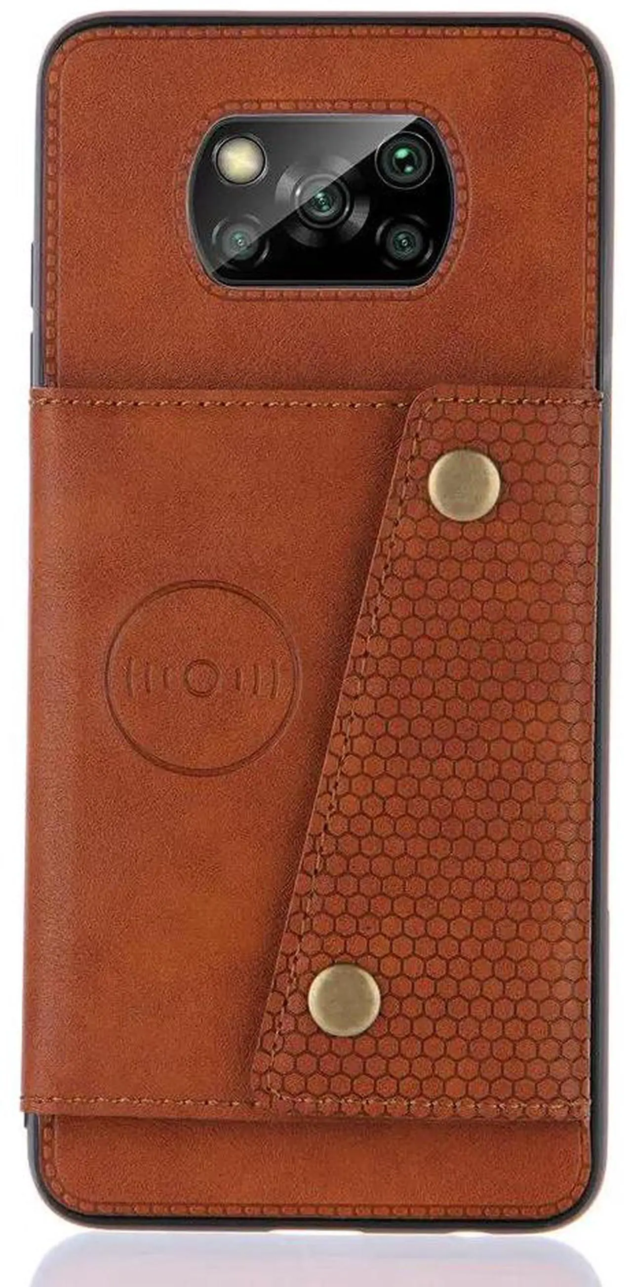 Alt view image 4 of 6 - Poco X3 NFC X 3 3X Flip Case Leather Card Slot Car Phone Holder Back Panel for Xiaomi Mi Poco X3 Case Poco 3X X3NFC Shockproof