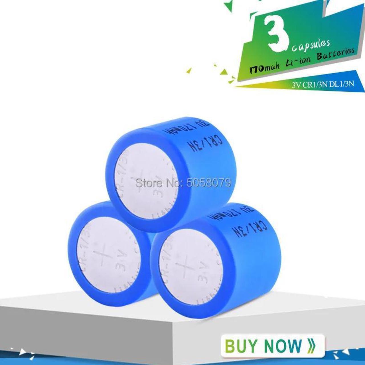 Main image of 3PCS CR1/3N 3V 170mAh Lithium Battery DL1/3N CR1/3 1/3N CR13N CR13 13N for Micro Instrumentation Camera Li-ion Button Batteries