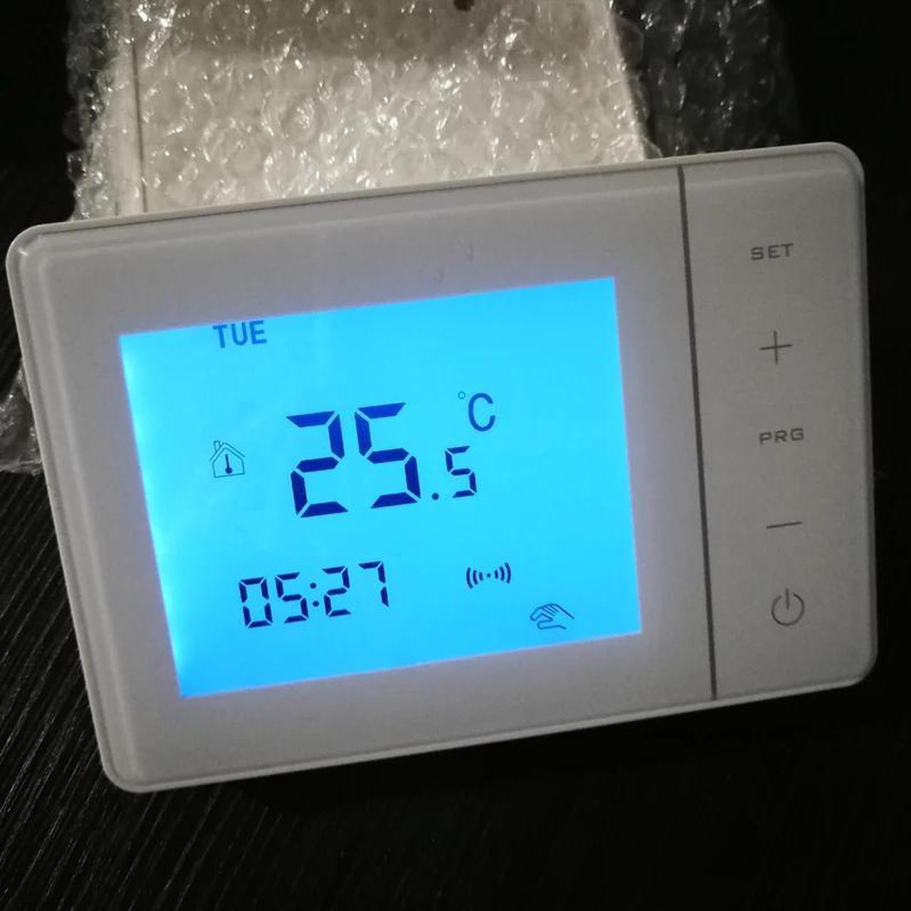 Alt view image 2 of 6 - 433MHZ Wireless Gas Boiler Thermostat RF Control 5A Wall-hung Boiler Heating Thermostat 100-240VAC
