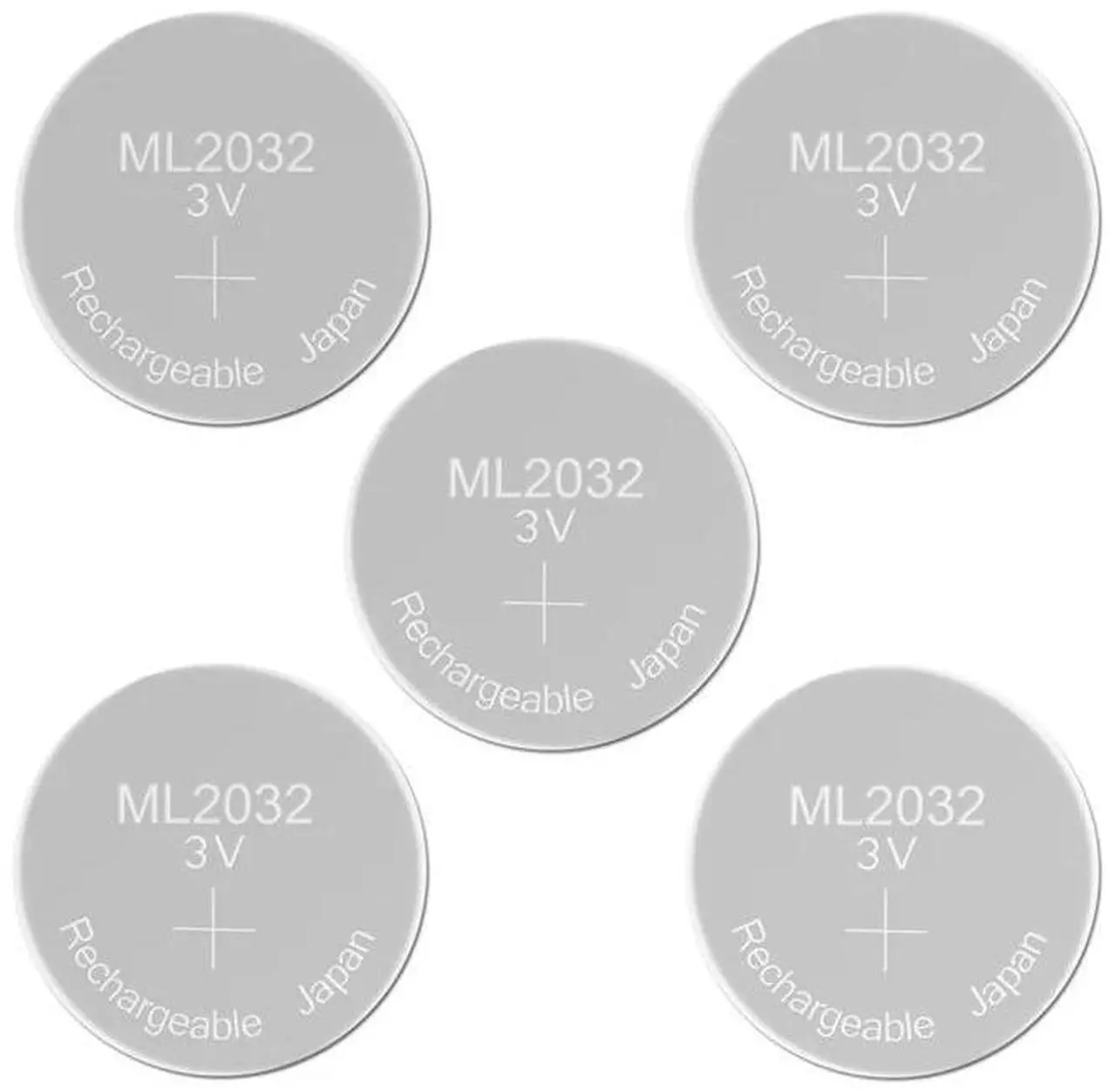 Main image of Rechargeable Battery ML2032 3V Lithium Button Built-in Coin Cell Batteries ML 2032 Replaces CR2032 Emergency Backup Stand-by