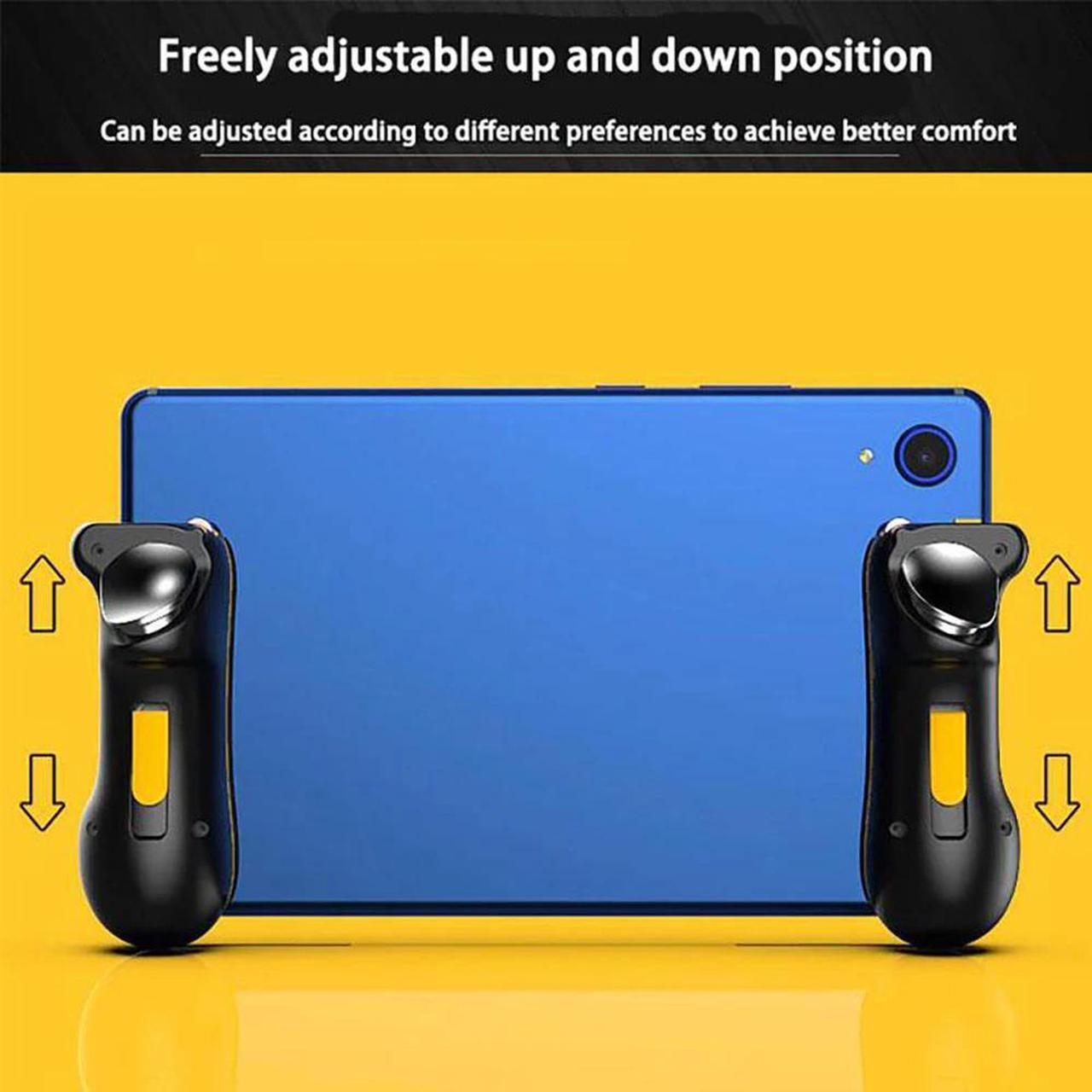 Alt view image 4 of 6 - PUBG Trigger Controller Gamepad For Ipad Tablet Capacitance L1R1 Aim Button Joystick Grip For Mobile Phone FPS Game Accessories