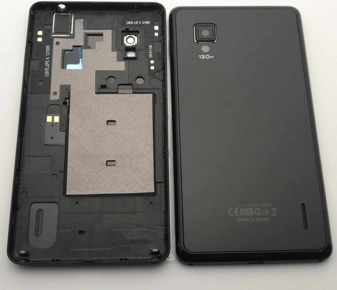 Main image of ESC  Battery case Door Back Cover For LG Optimus G E975 LS970 F180 E971 E973 With Camera Lens  With Black Side Buttons Case