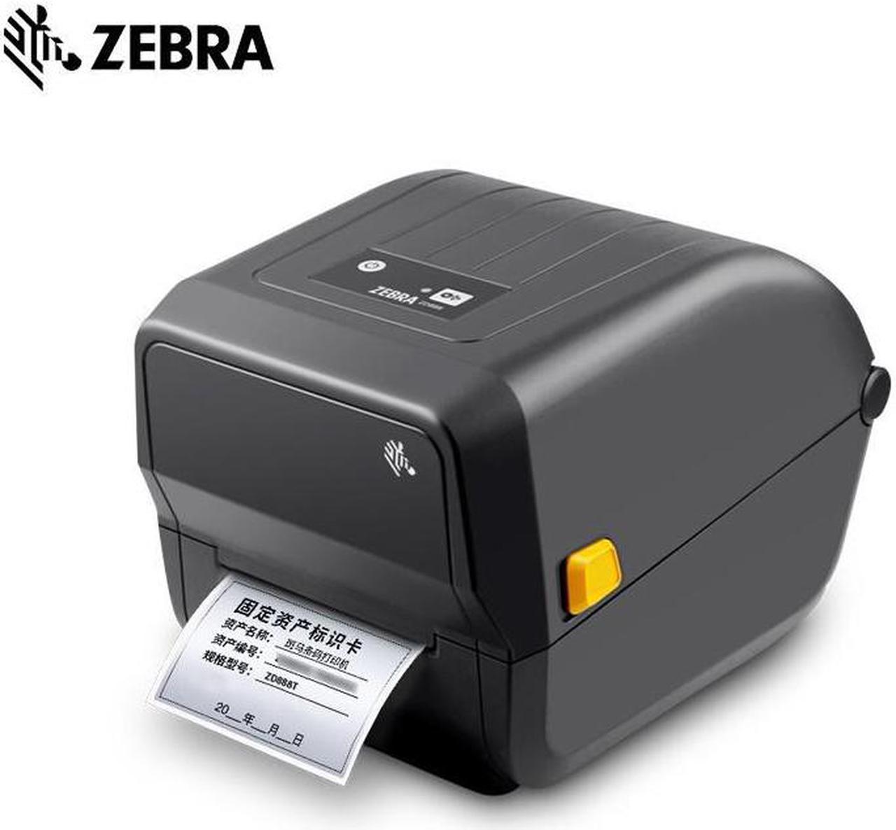 ZEBRA Desktop Label Printer ZD888T Black(GK888T Upgrade Version), 203dpi Direct Thermal/Thermal Transfer Barcode Printer, USB connection, Express/Supermarket Receipt/Takeaway Label Fast Printing