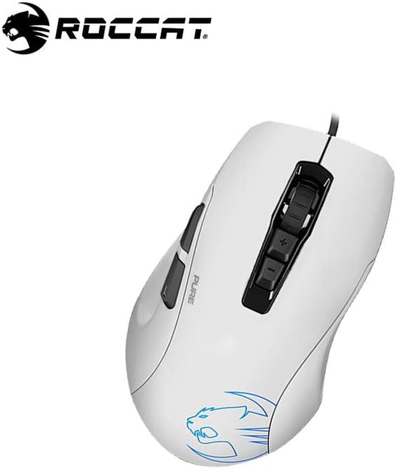 ROCCAT Kone Pure SEL Gaming Mouse - White, 5000 dpi, Pro-Optic Sensor R7 Sensor, White Mouse (Simple Packaging)