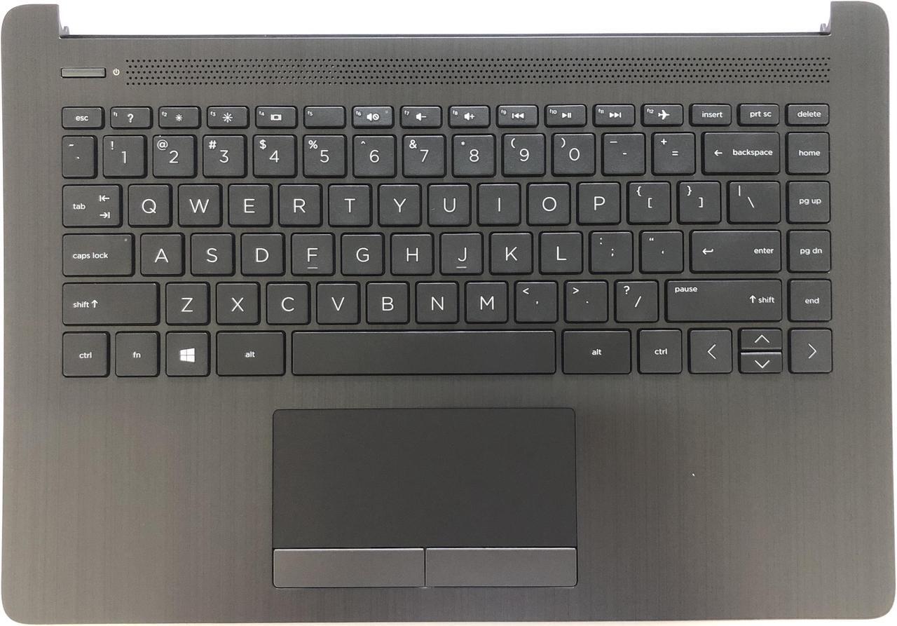 Main image of Replacement for HP 14-CM 14T-CM 14Z-CM 14-CK 14-CK1018TX 14-dg 14q-cs 14q-cy 14-CM0062ST Laptop Upper Case Palmrest Keyboard Touchpad Assembly L23241-001 L23491-001 6070B1306303 Top Cover Smoke Gray