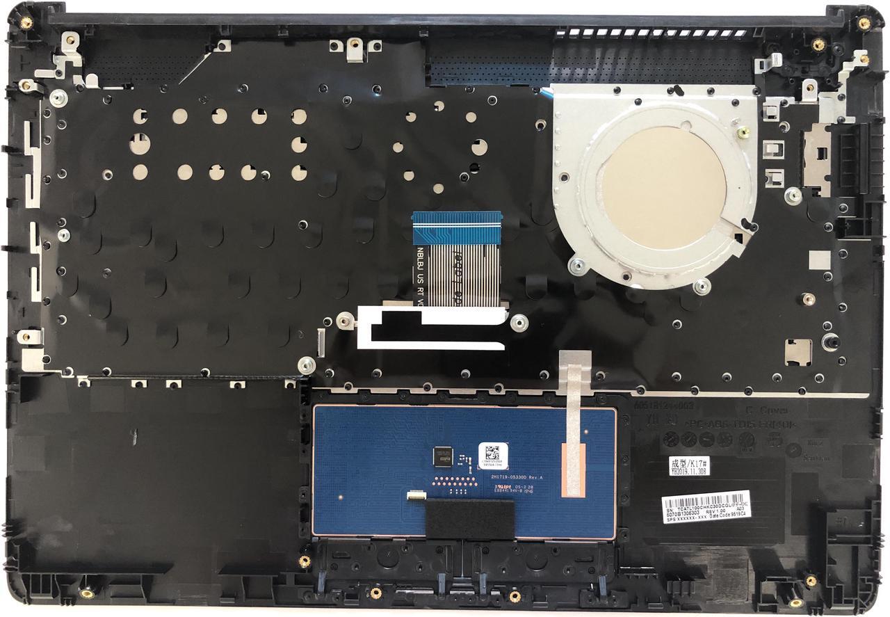 Alt view image 2 of 5 - Replacement for HP 14-CM 14T-CM 14Z-CM 14-CK 14-CK1018TX 14-dg 14q-cs 14q-cy 14-CM0062ST Laptop Upper Case Palmrest Keyboard Touchpad Assembly L23241-001 L23491-001 6070B1306303 Top Cover Smoke Gray